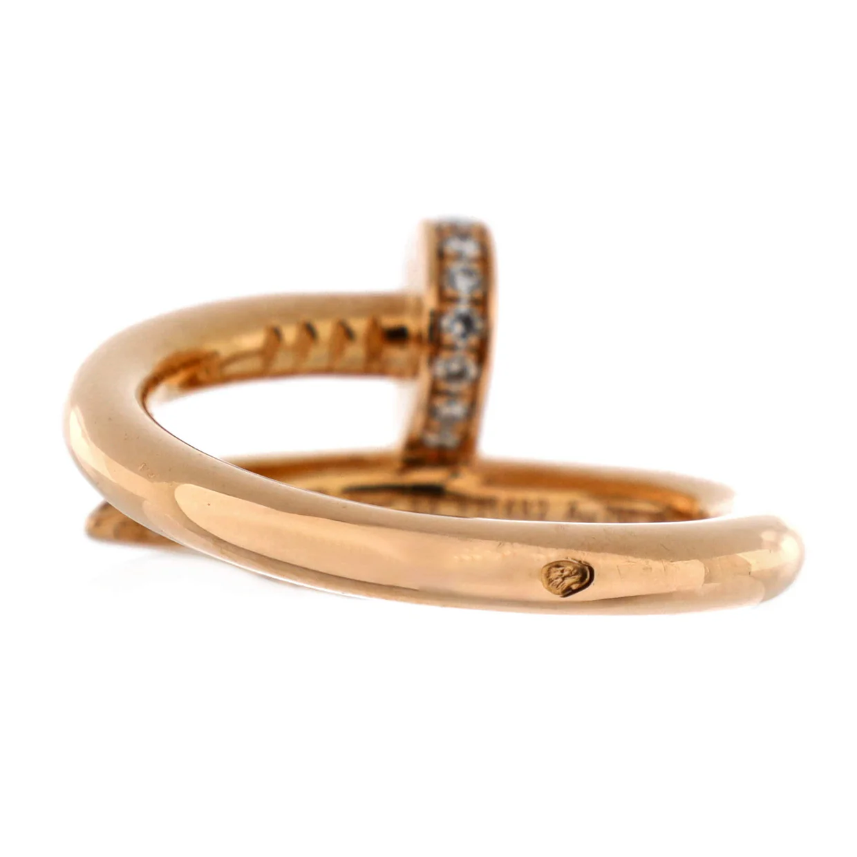 Juste un Clou Ring 18K Rose Gold and Diamonds - Deep Luxury