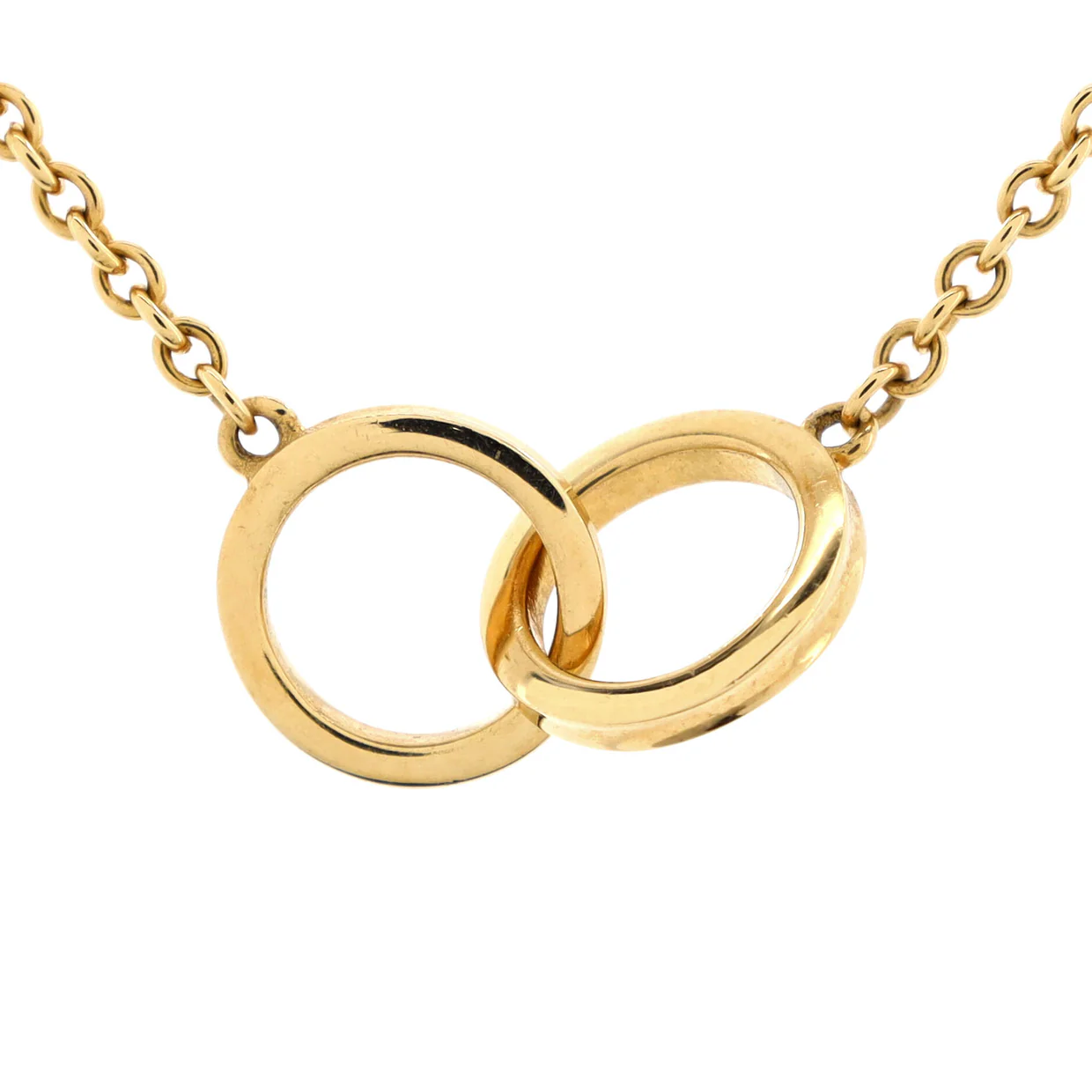 1837 Multiple Interlocking Circles Long Necklace 18K Yellow Gold - Deep Luxury