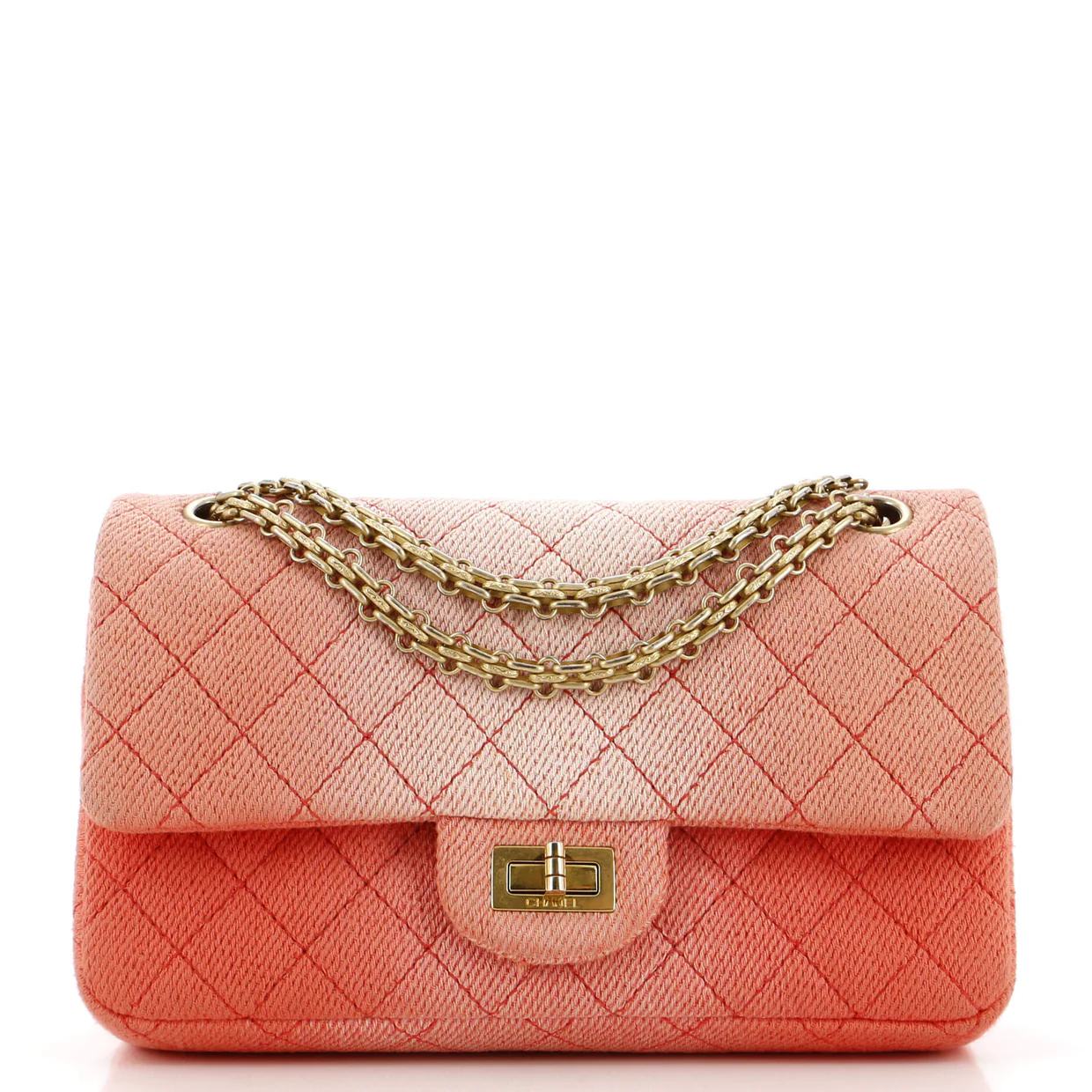 Reissue 2.55 Flap Bag Quilted Ombre Denim 225 - Deep Luxury