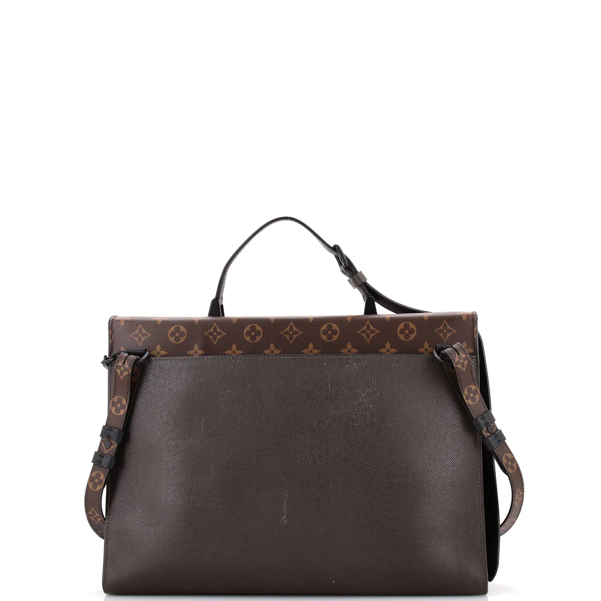 Robusto Briefcase Monogram Canvas and Taiga Leather - Deep Luxury