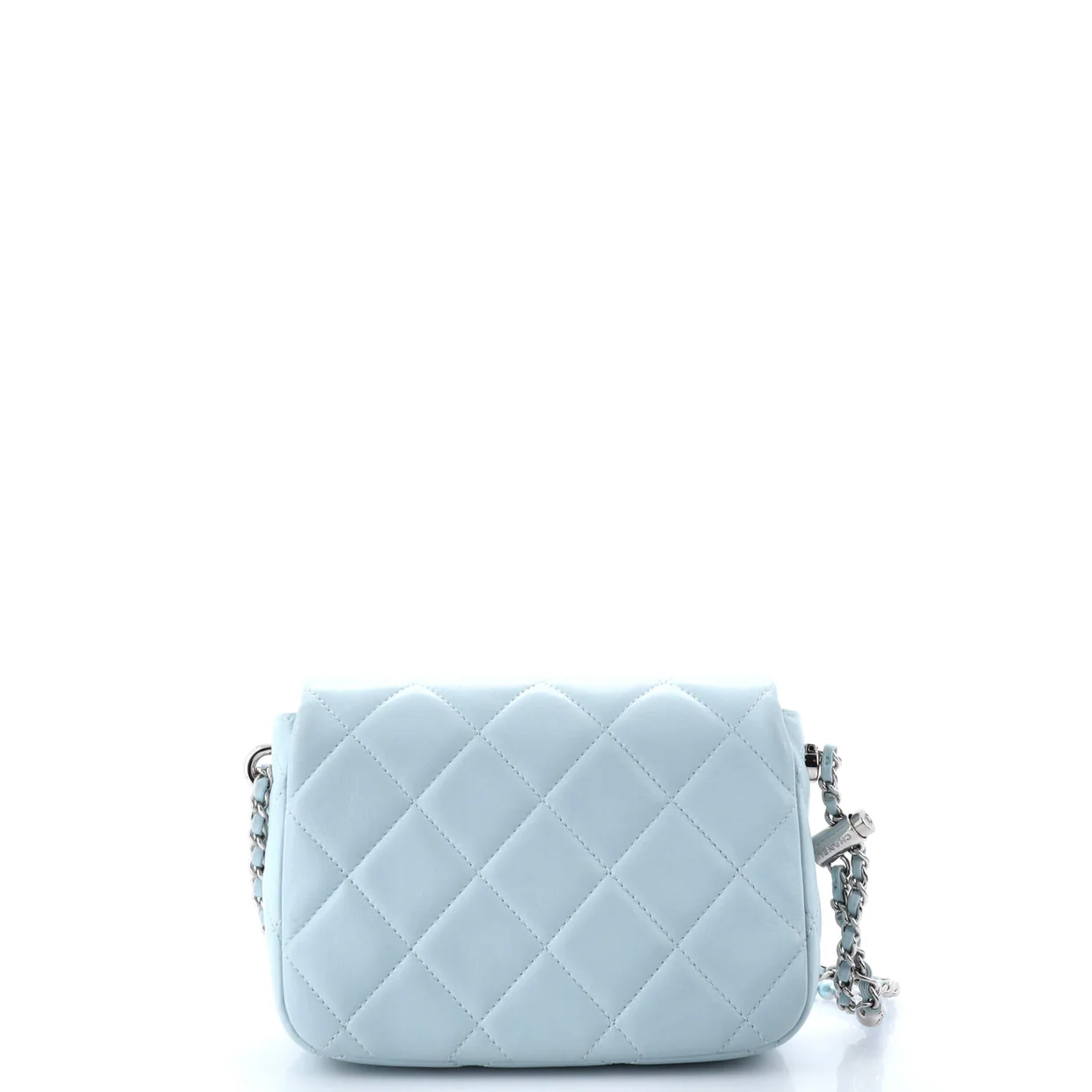 My Perfect Adjustable Chain Flap Bag Quilted Lambskin with Pearls Mini - Deep Luxury