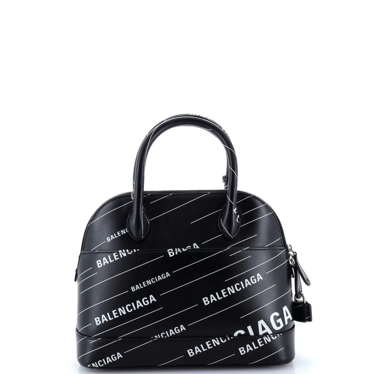 Logo Ville Bag Printed Leather Small - Deep Luxury