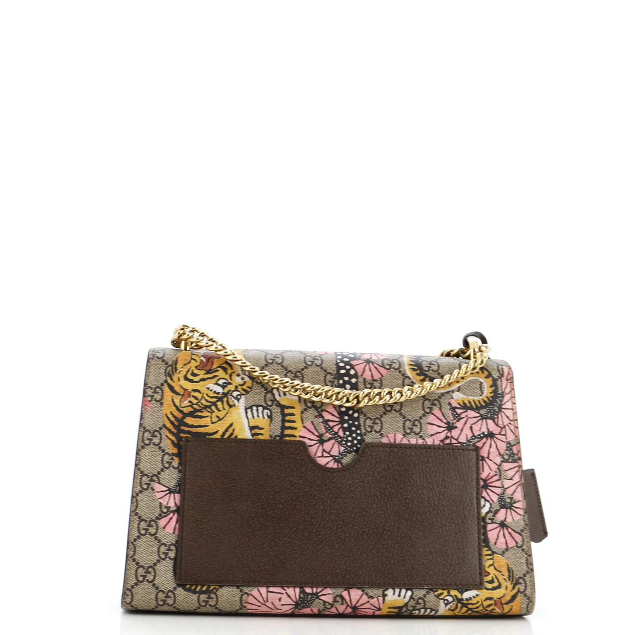 Padlock Shoulder Bag Bengal Print GG Coated Canvas Medium - Deep Luxury