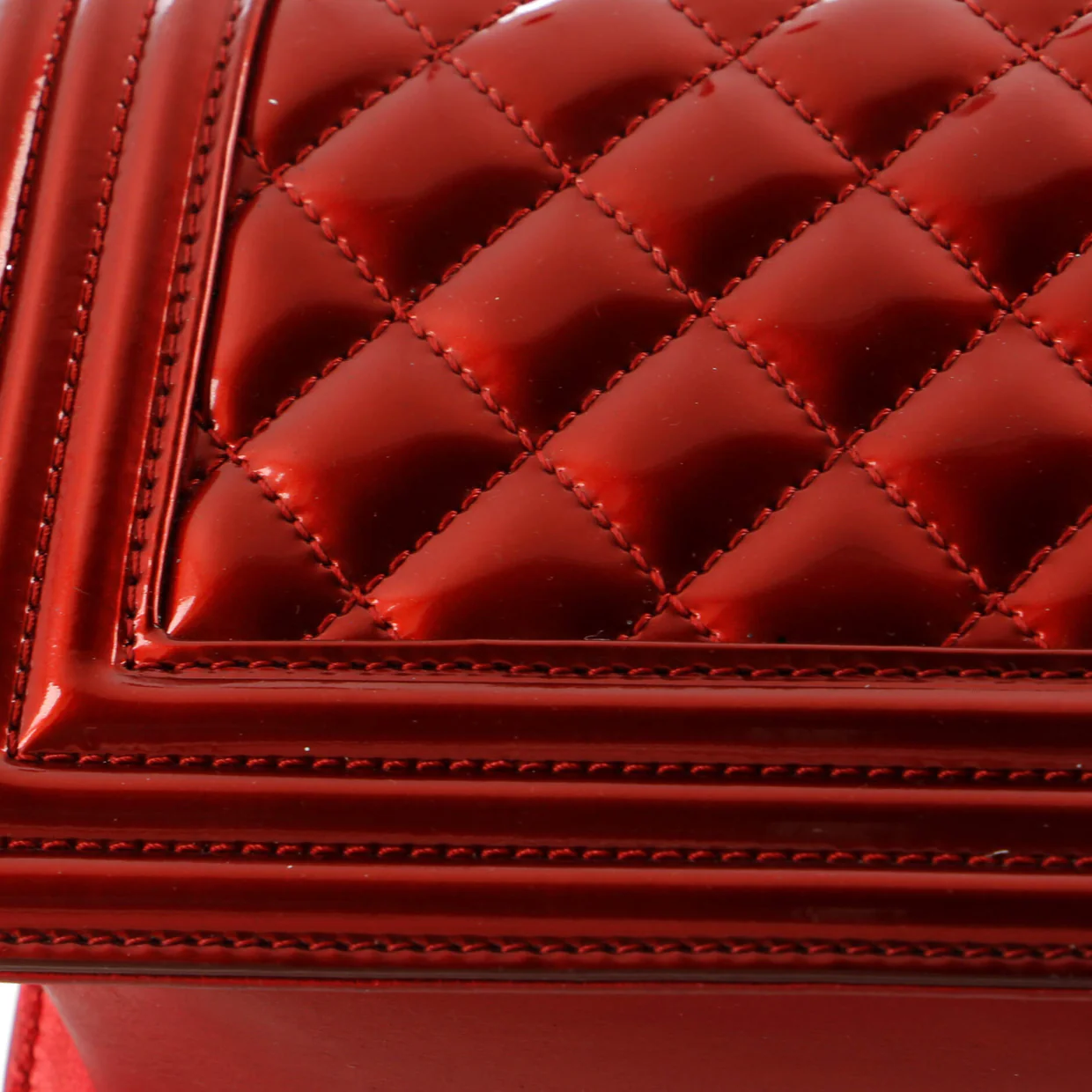 Boy Flap Bag Quilted Patent Small - Deep Luxury