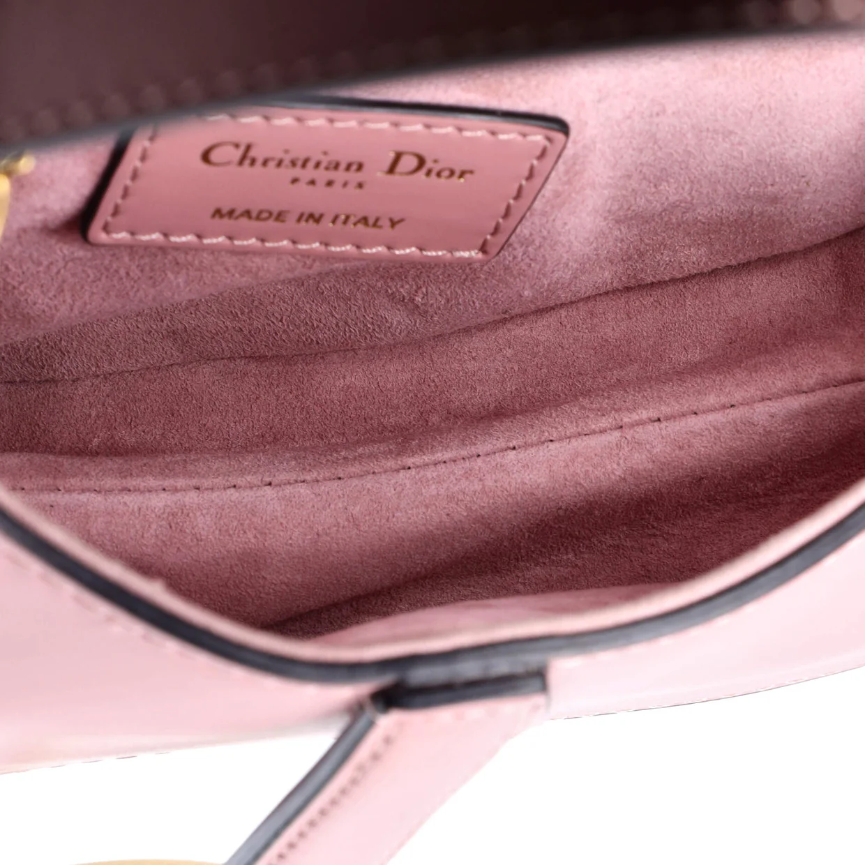Saddle Handbag with Strap Leather Mini - Deep Luxury