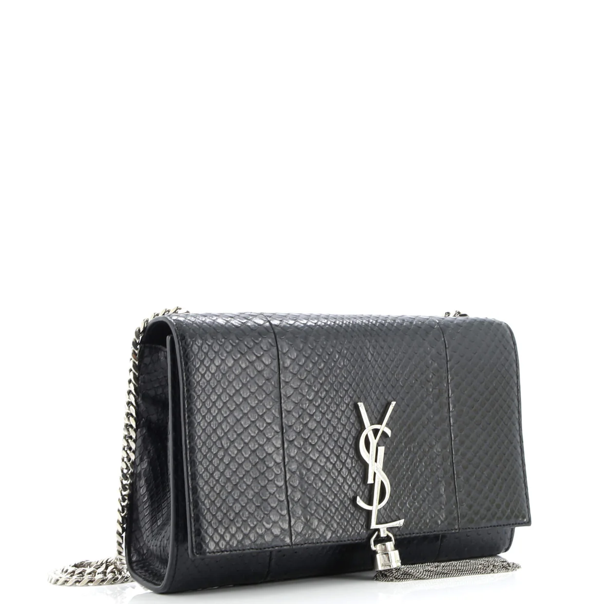 Classic Monogram Tassel Crossbody Bag Python Medium - Deep Luxury