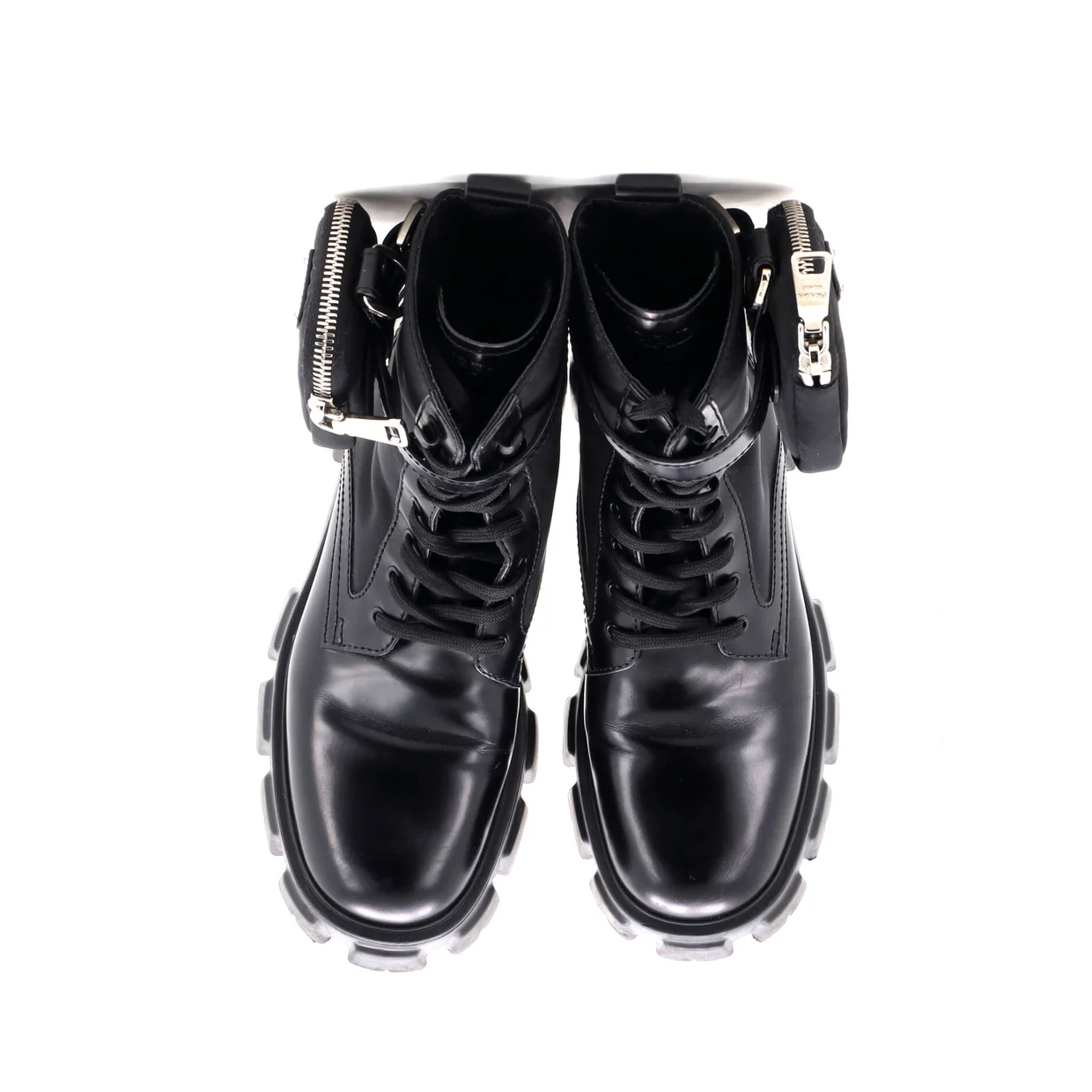 Monolith Combat Boots Leather and Nylon - Deep Luxury