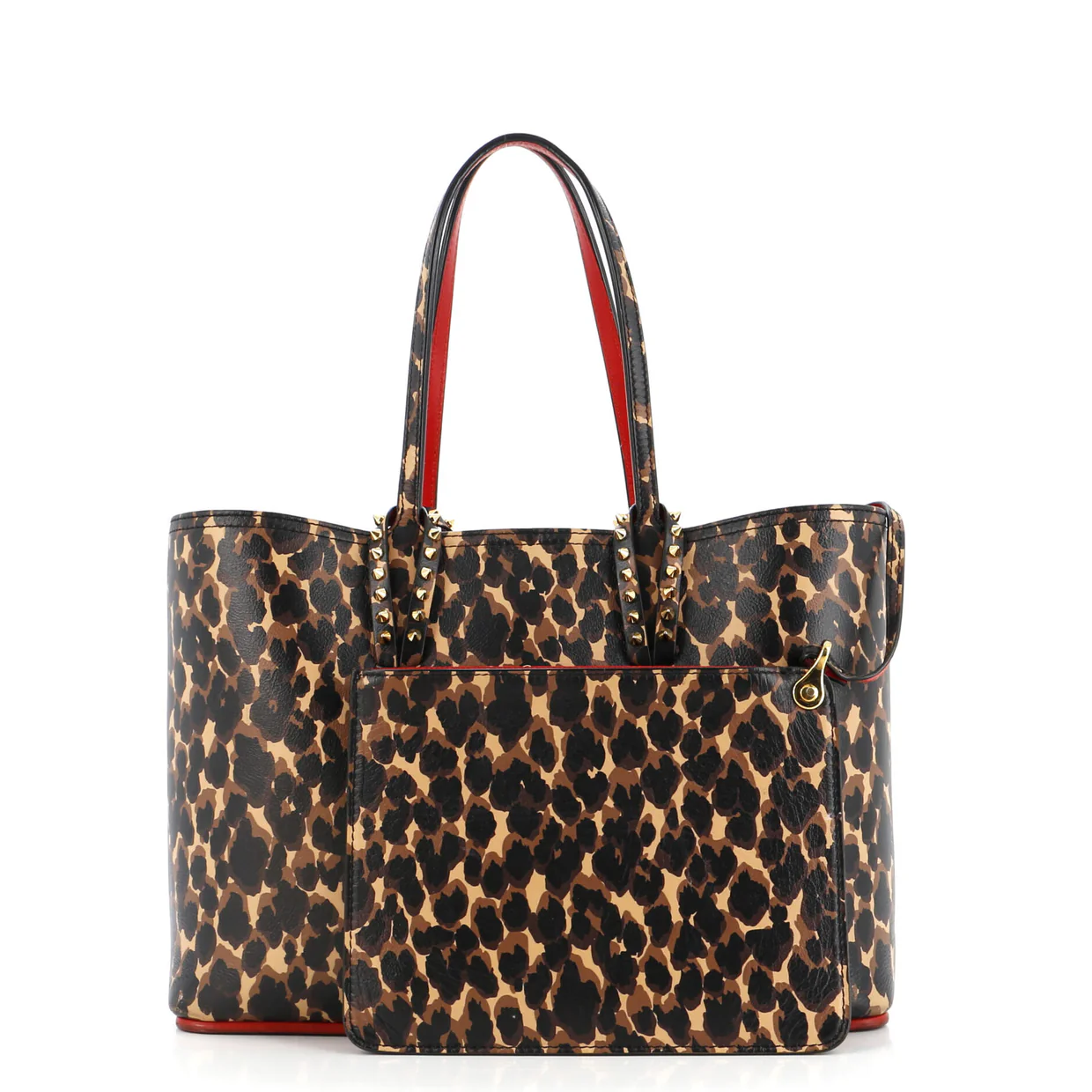 Cabata East West Tote Printed Leather Small - Deep Luxury