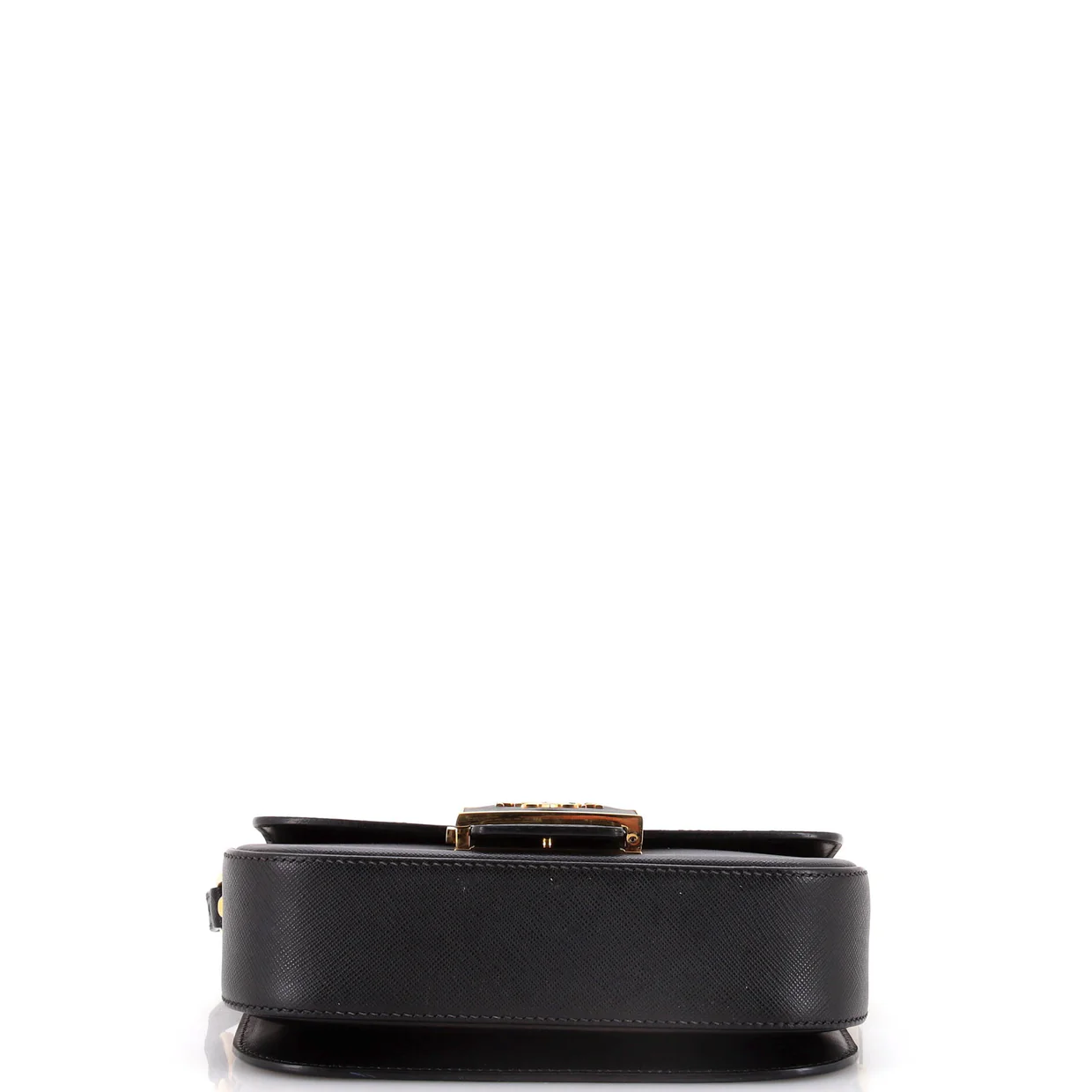 Embleme Flap Bag Saffiano Leather Small - Deep Luxury