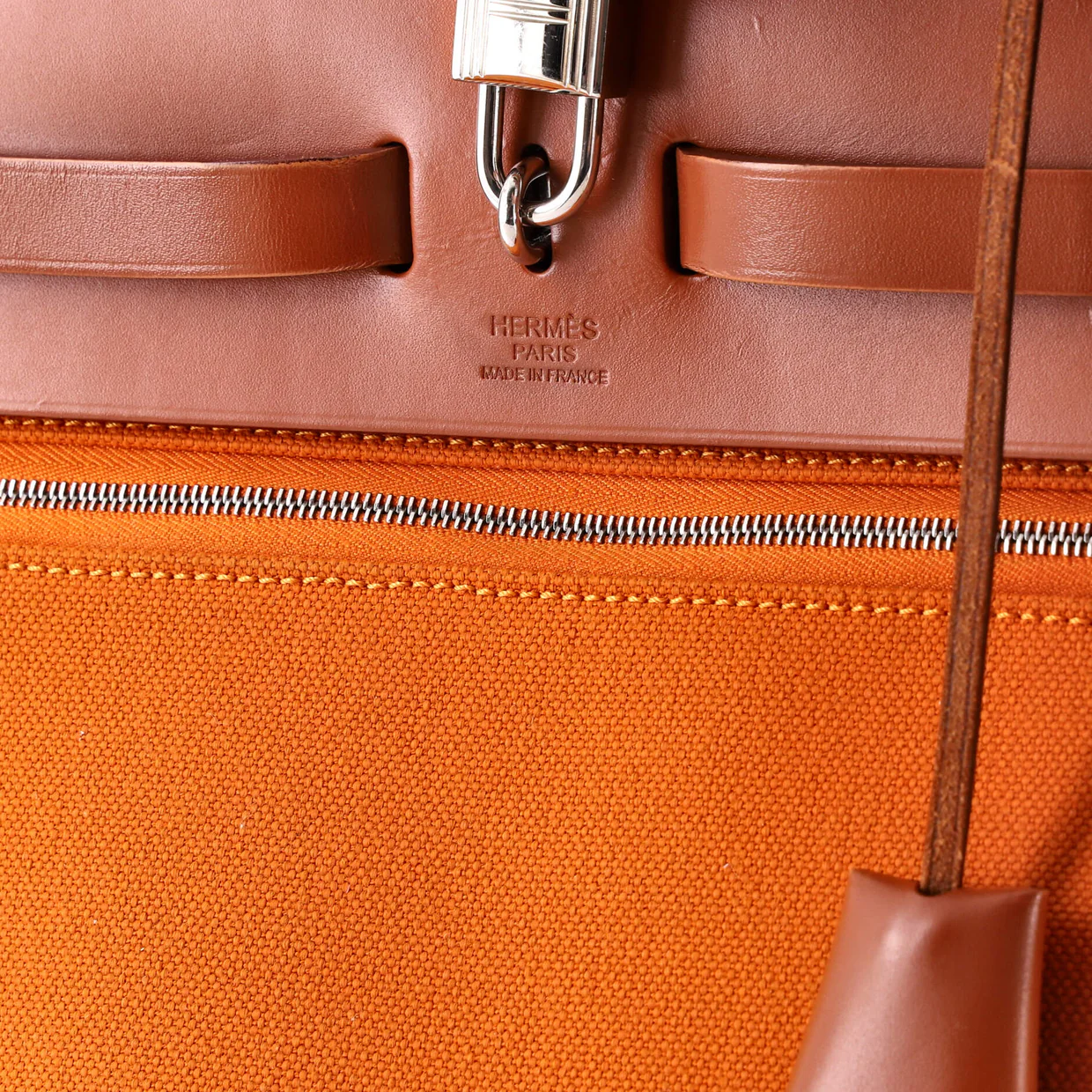 Herbag Zip Leather and Toile 31 - Deep Luxury