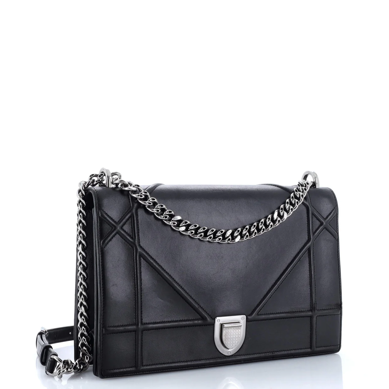 Diorama Flap Bag Calfskin Large - Deep Luxury