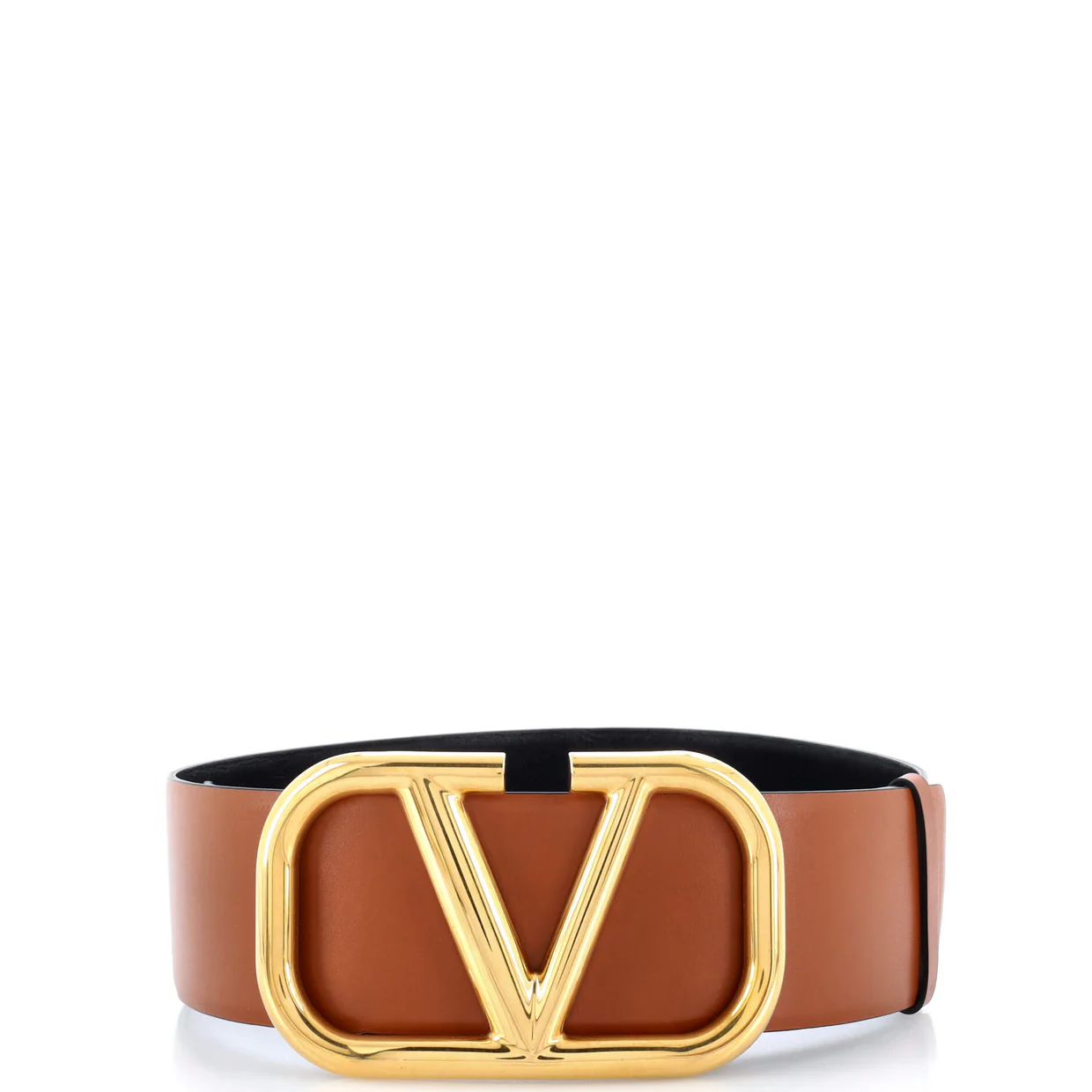 VLogo Belt Leather Extra Wide 90 - Deep Luxury