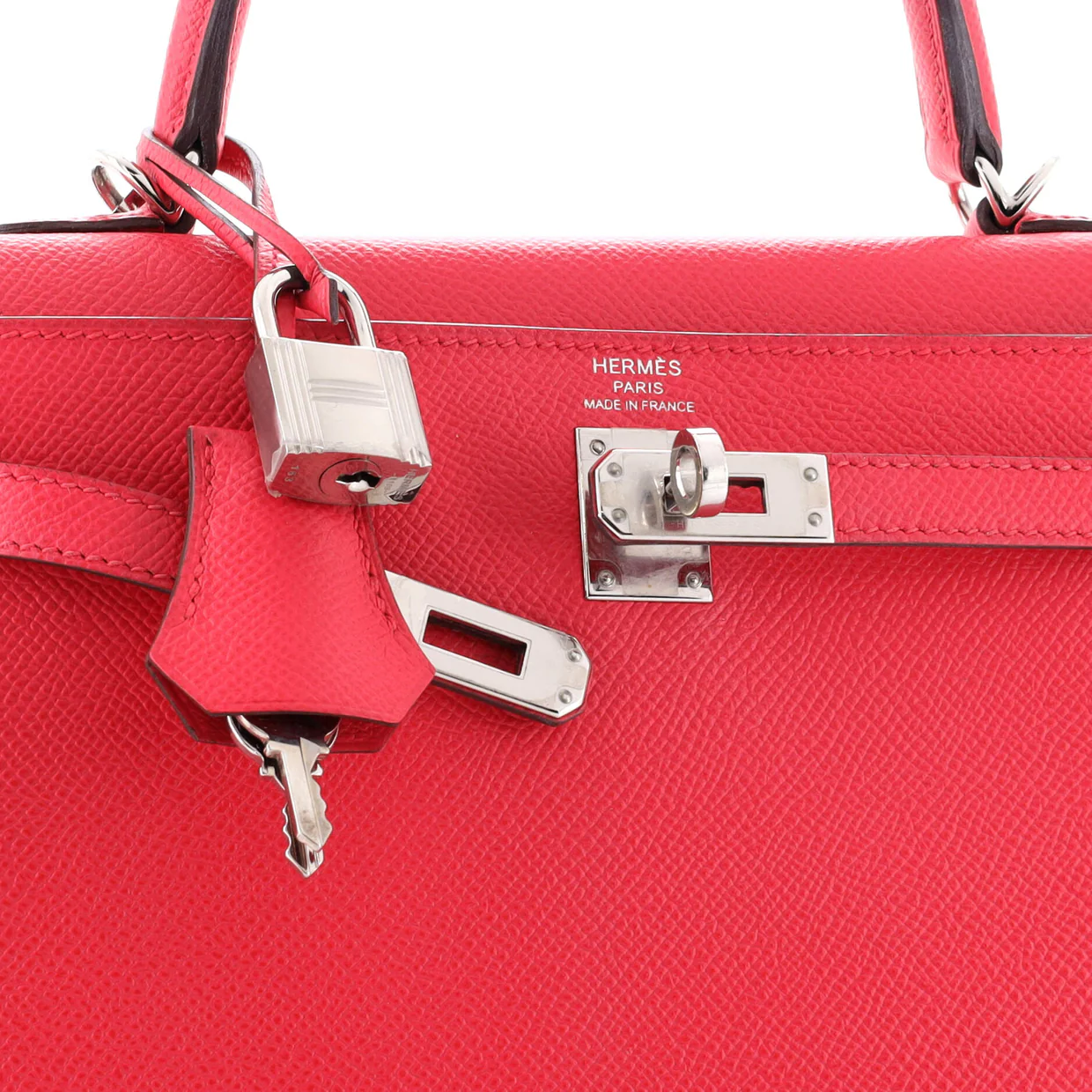Kelly Handbag Rose Extreme Epsom with Palladium Hardware 25 - Deep Luxury