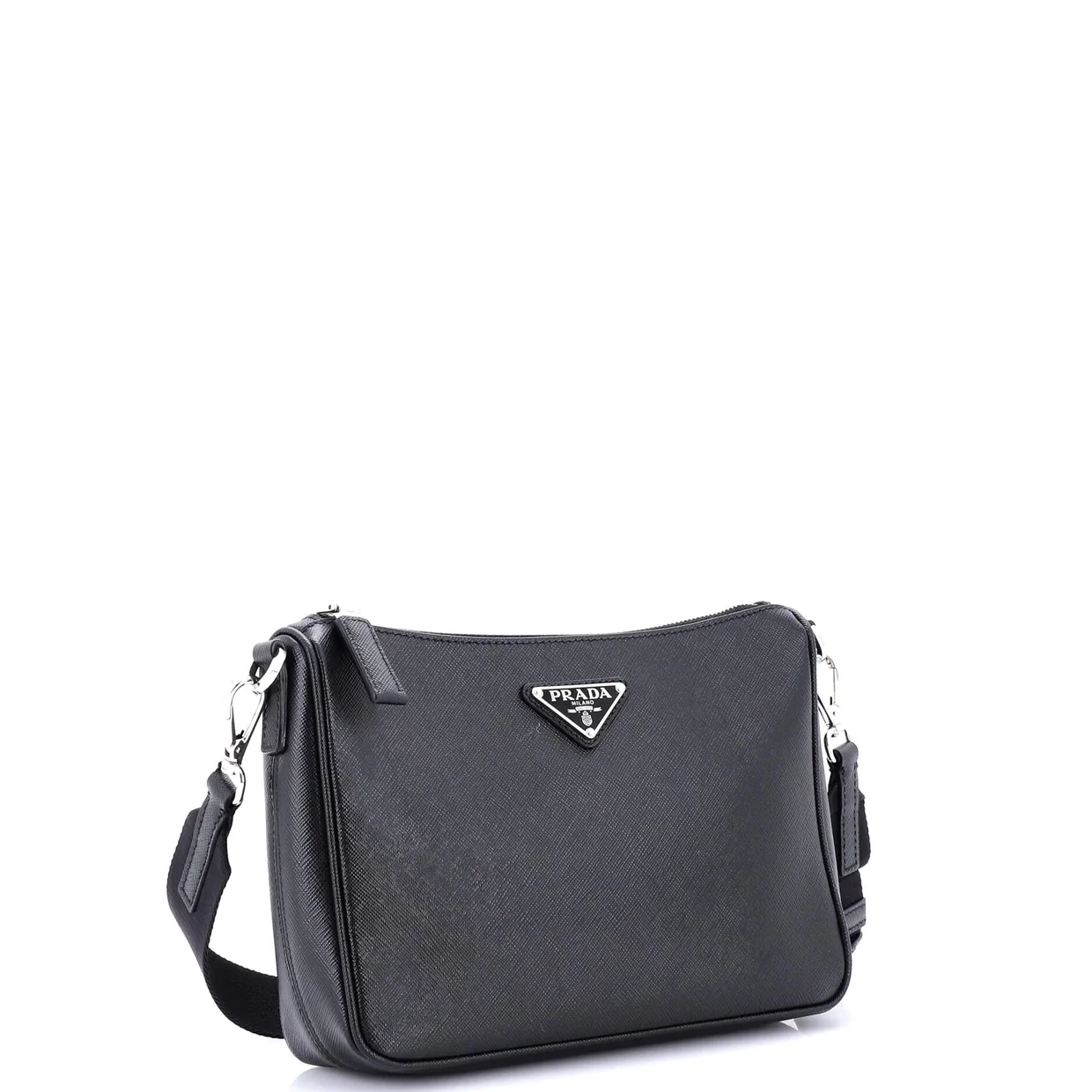 Re-Edition Zip Messenger Bag Saffiano Leather Small - Deep Luxury