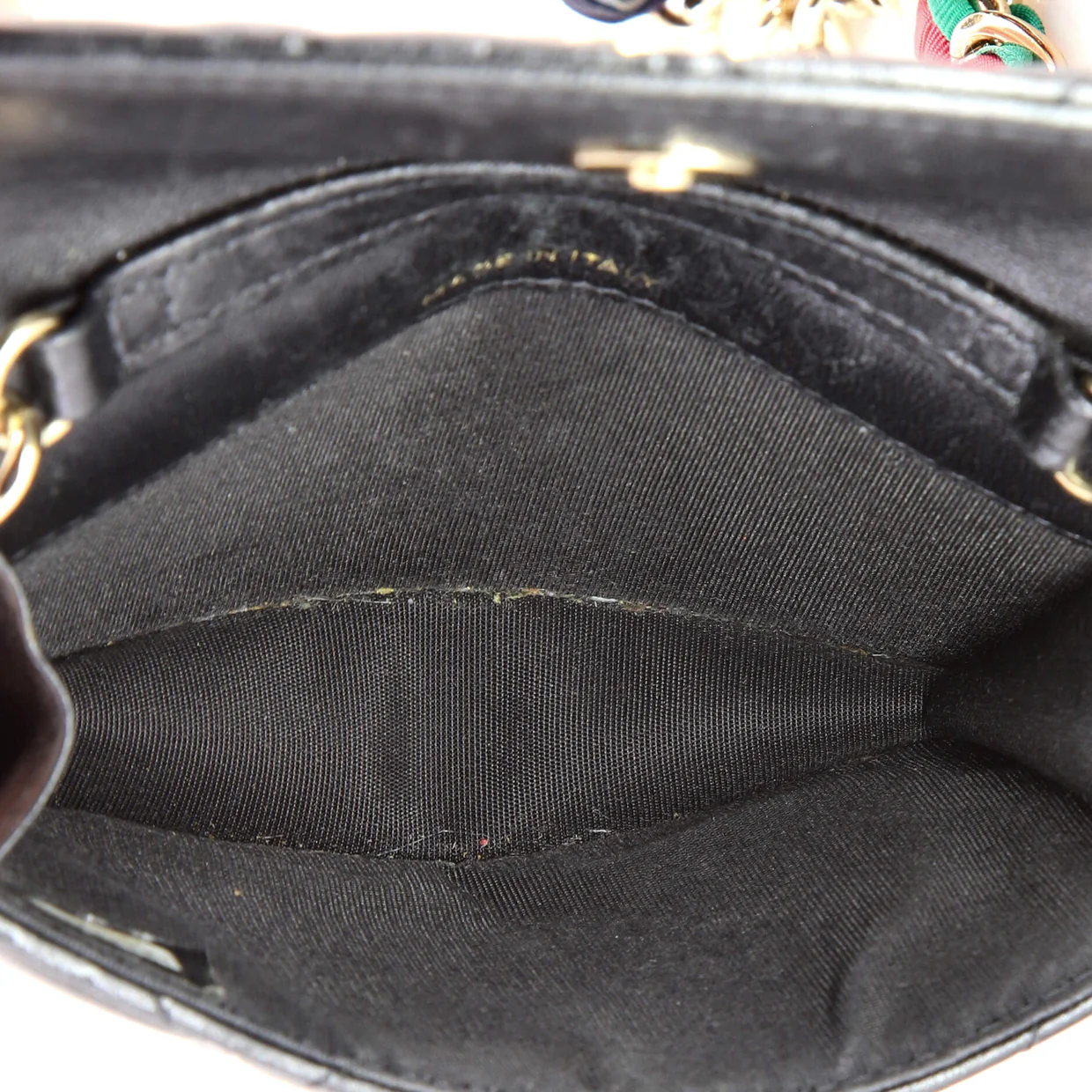 Ribbon Chain Belt Bag Quilted Lambskin - Deep Luxury