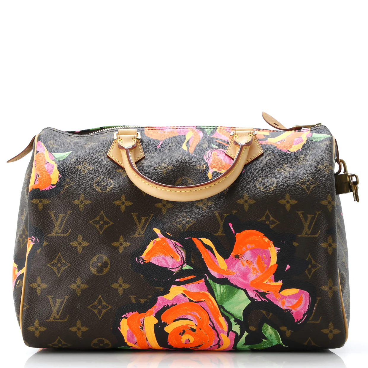 Speedy Handbag Limited Edition Monogram Roses 30 - Deep Luxury