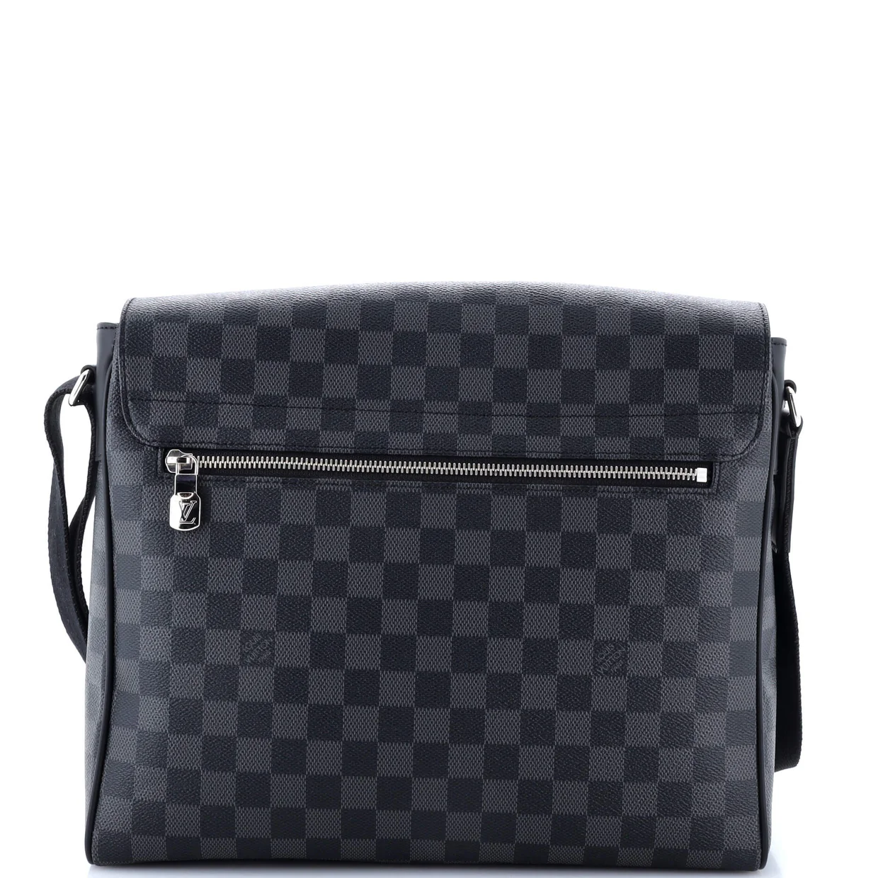 District NM Messenger Bag Damier Graphite MM - Deep Luxury