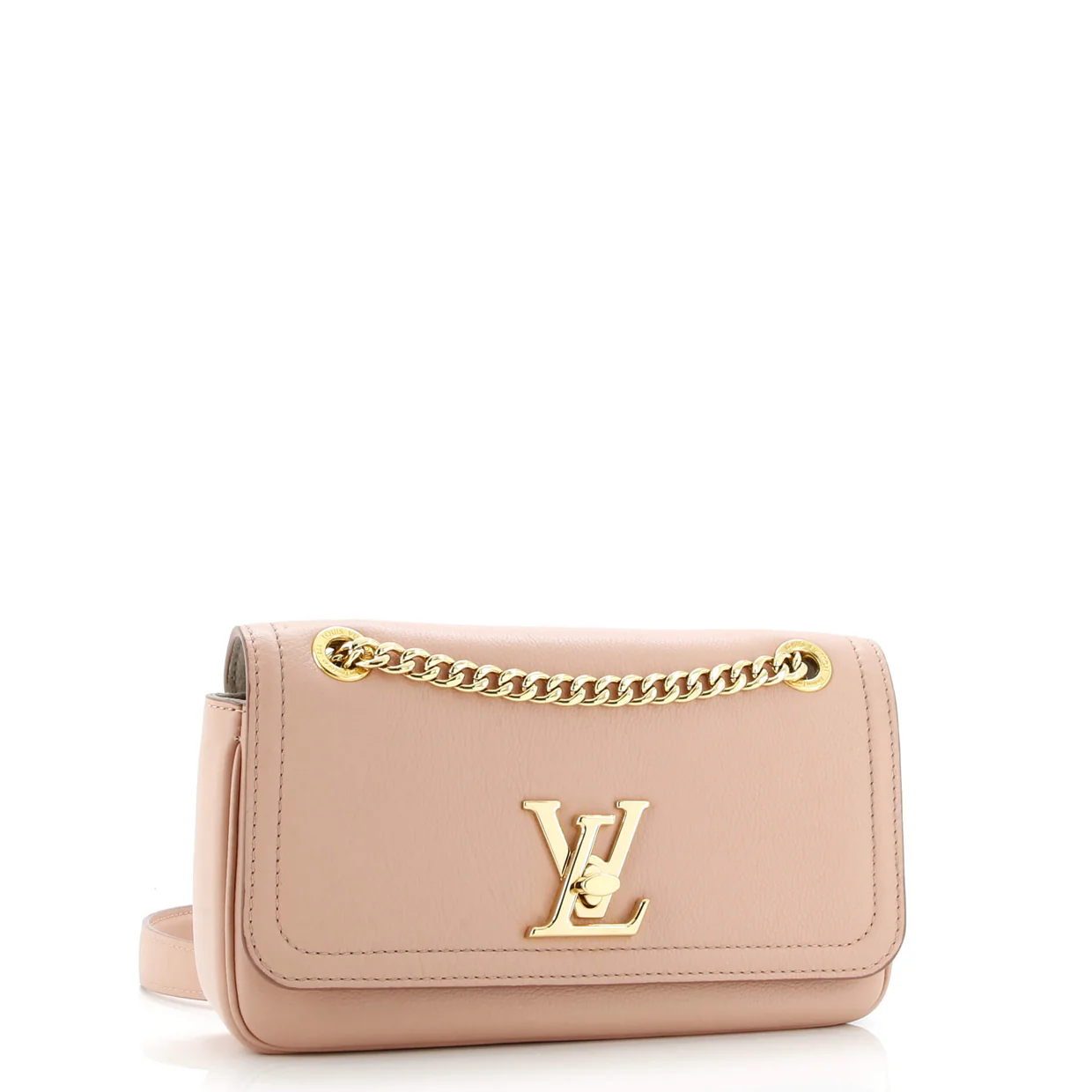 Lockme Chain Bag Leather East West - Deep Luxury