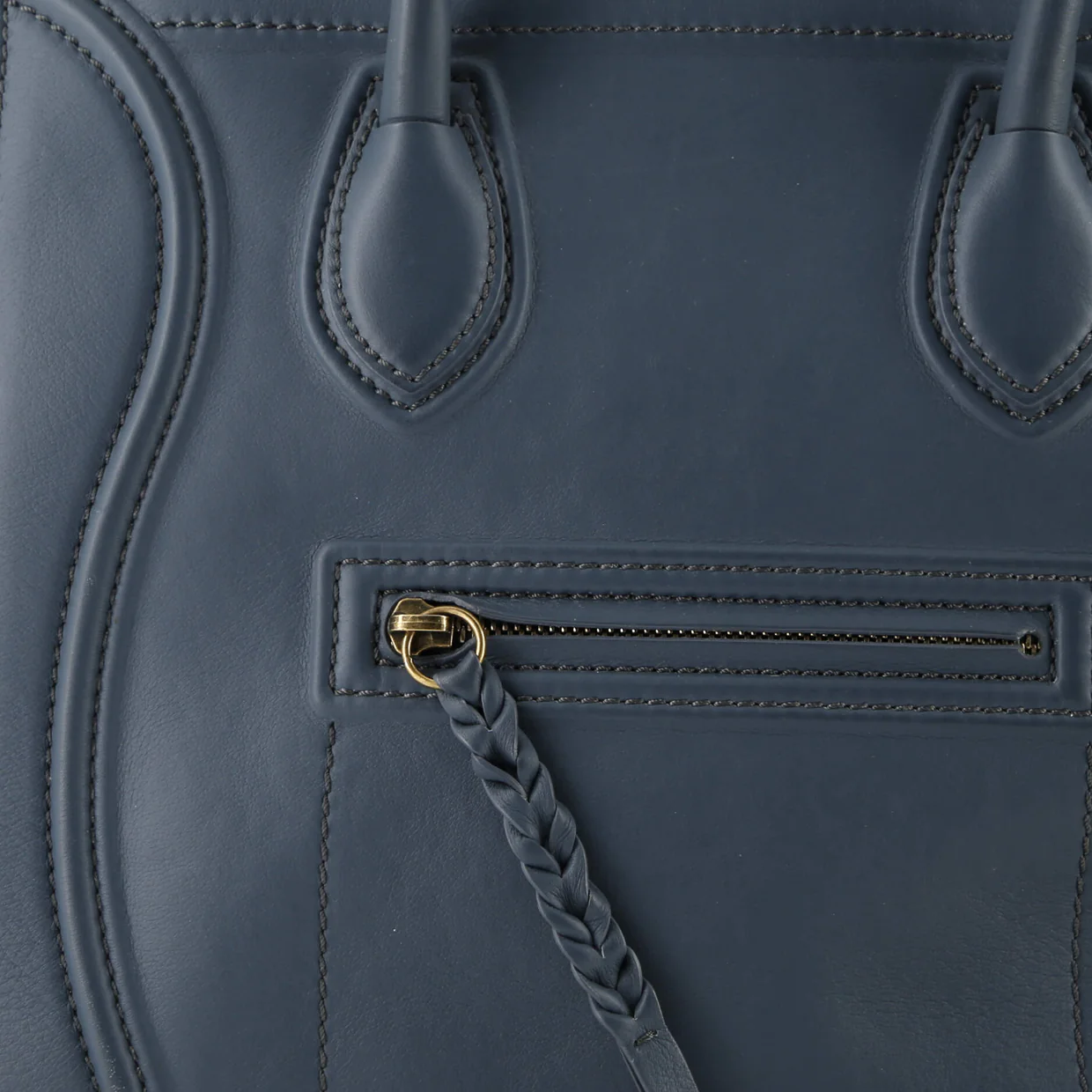 Luggage Bag Grainy Leather Mini - Deep Luxury