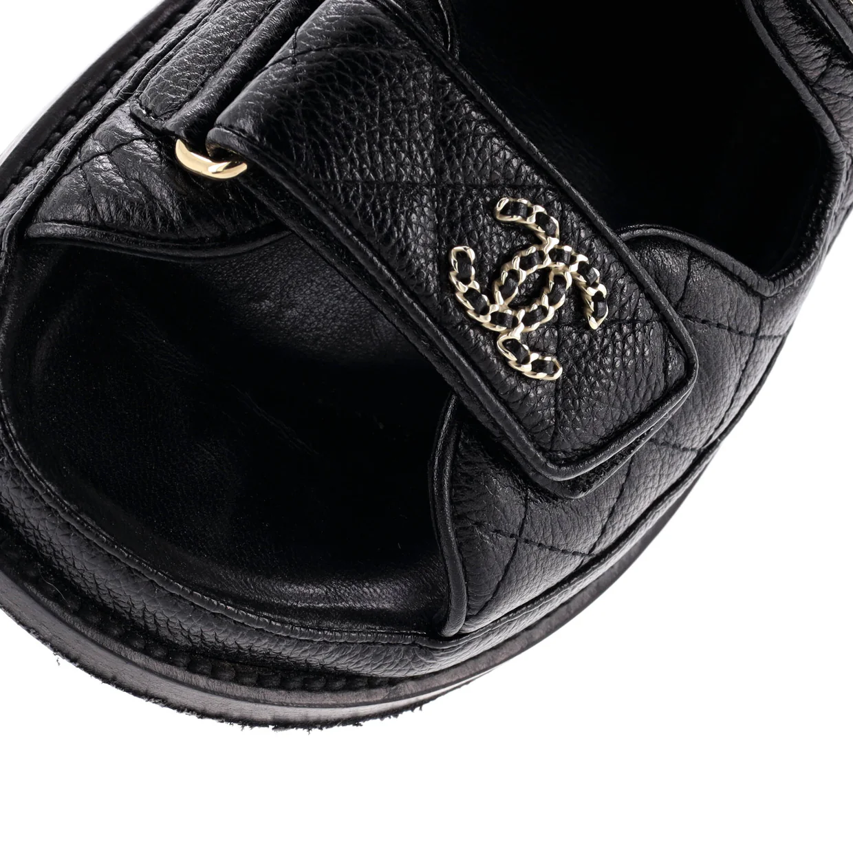 Women's Velcro Dad Sandals Quilted Leather - Deep Luxury