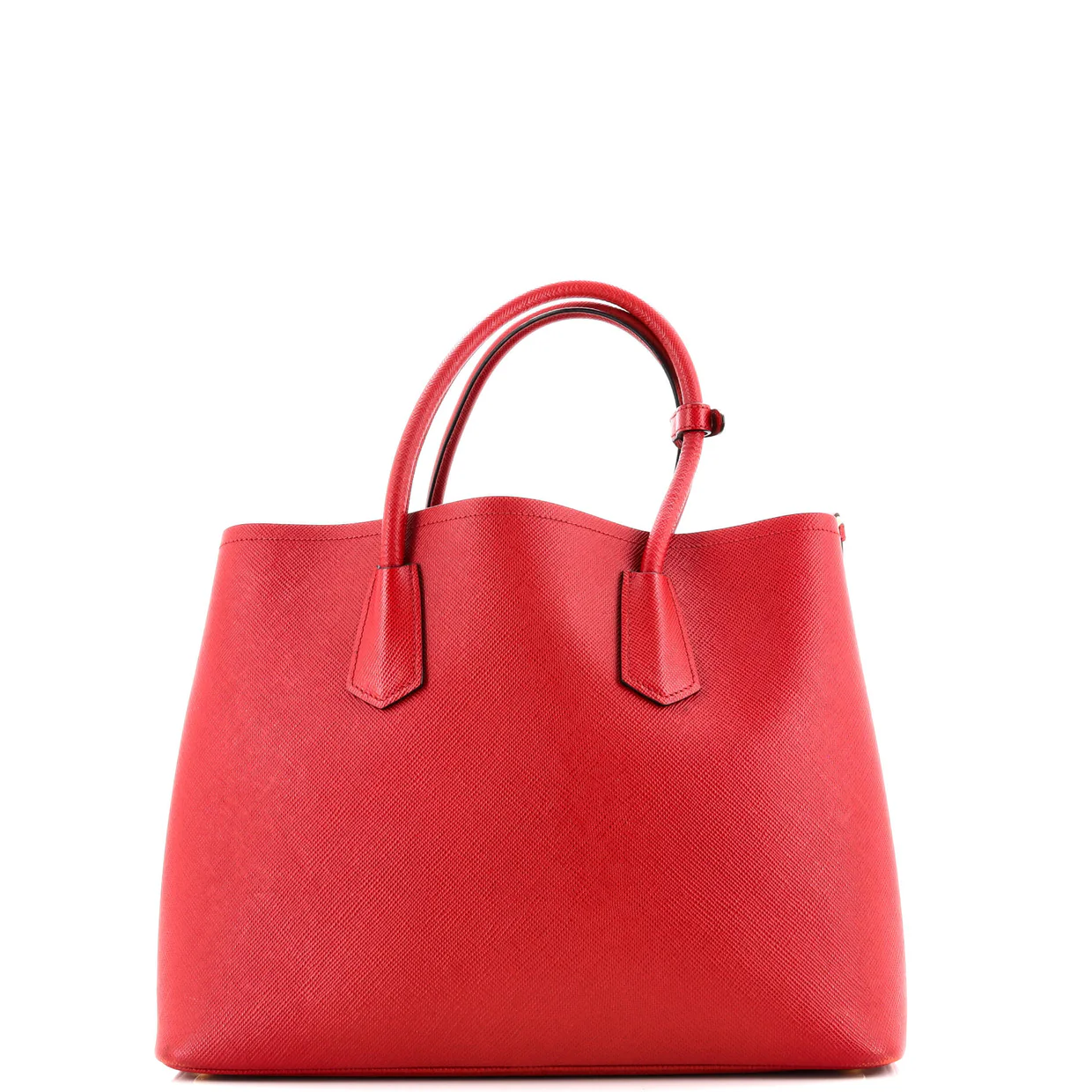 Cuir Double Tote Saffiano Leather Medium - Deep Luxury