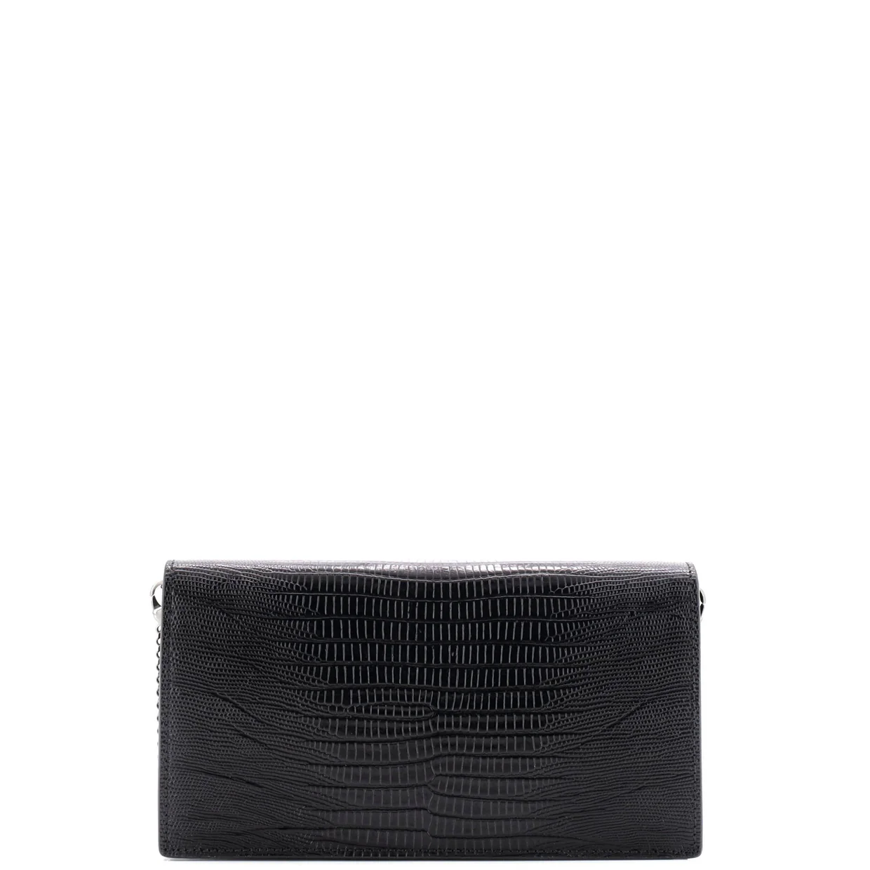 Loubi54 Chain Clutch Lizard Embossed Leather - Deep Luxury