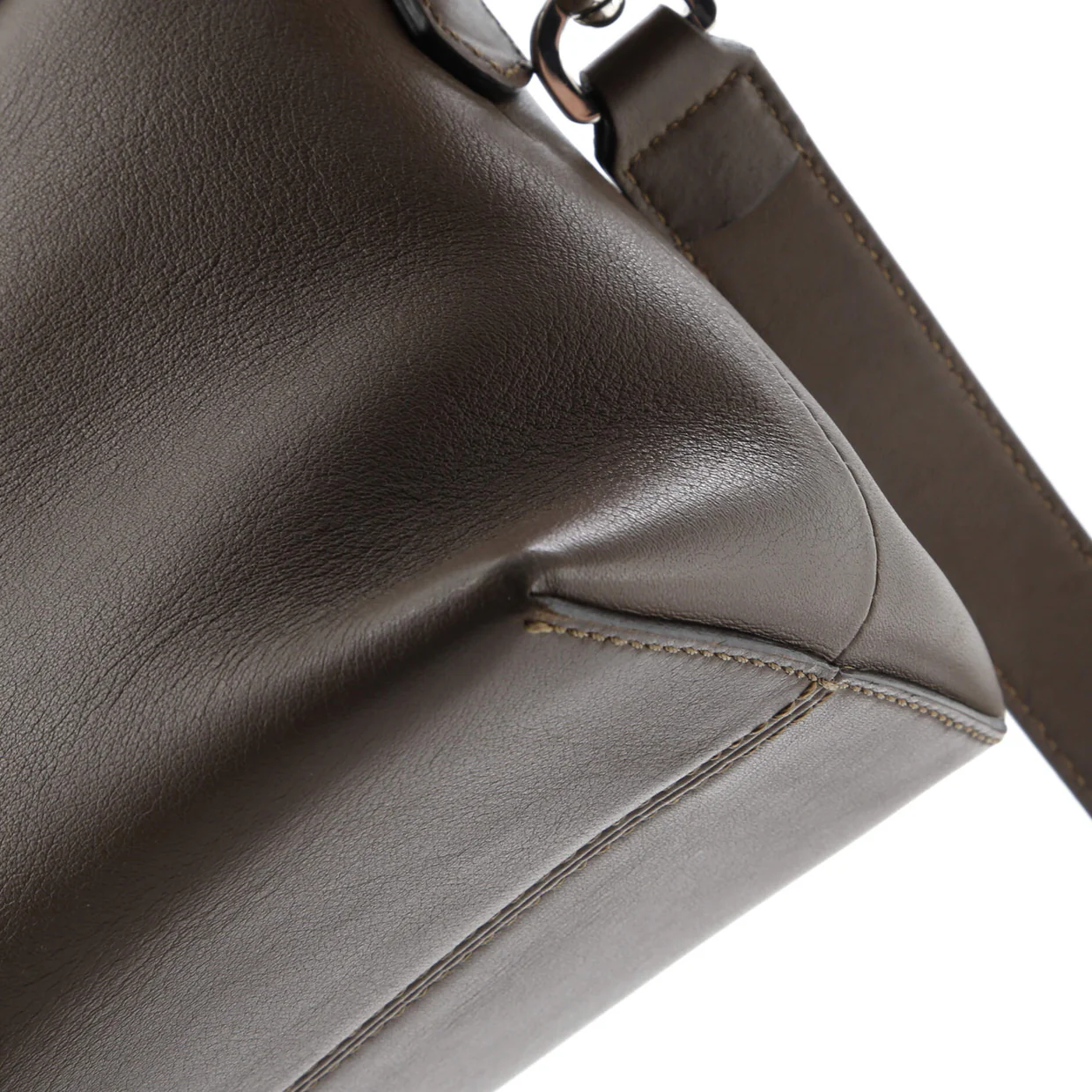 By The Way Satchel Leather with Zucca Embossed Detail Small - Deep Luxury