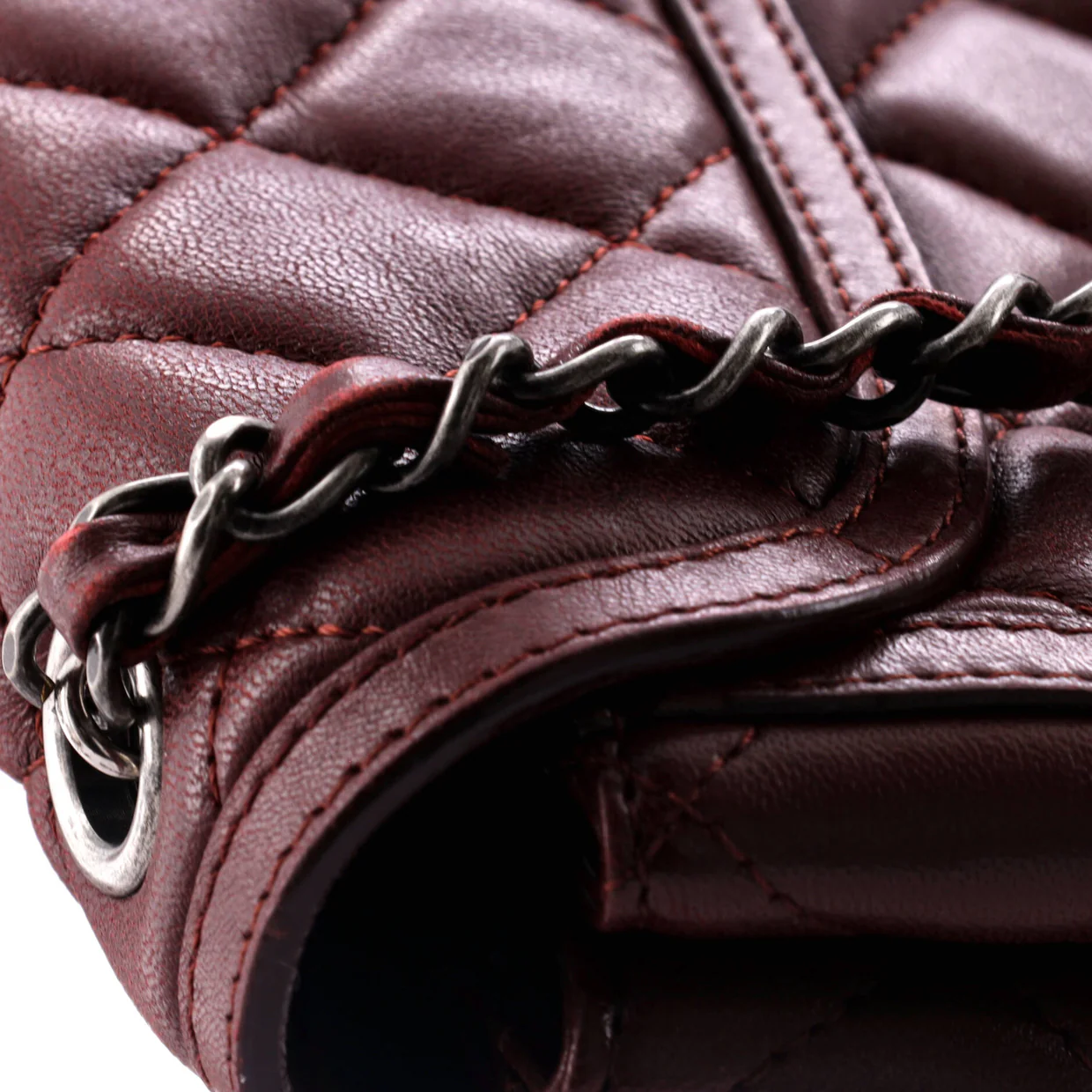 Saddle Bag Quilted Calfskin Small - Deep Luxury