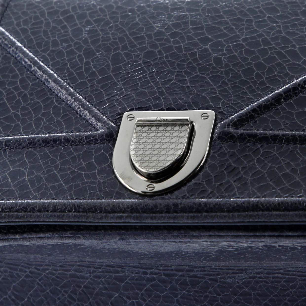 Diorama Flap Bag Crackled Deerskin Medium - Deep Luxury