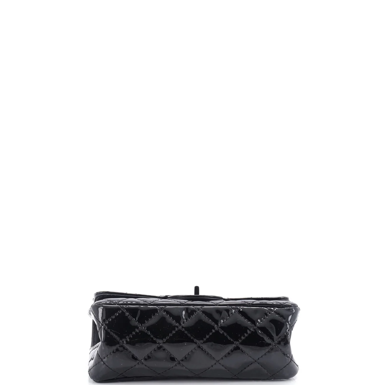 So Black Reissue 2.55 Flap Bag Quilted Patent Mini - Deep Luxury