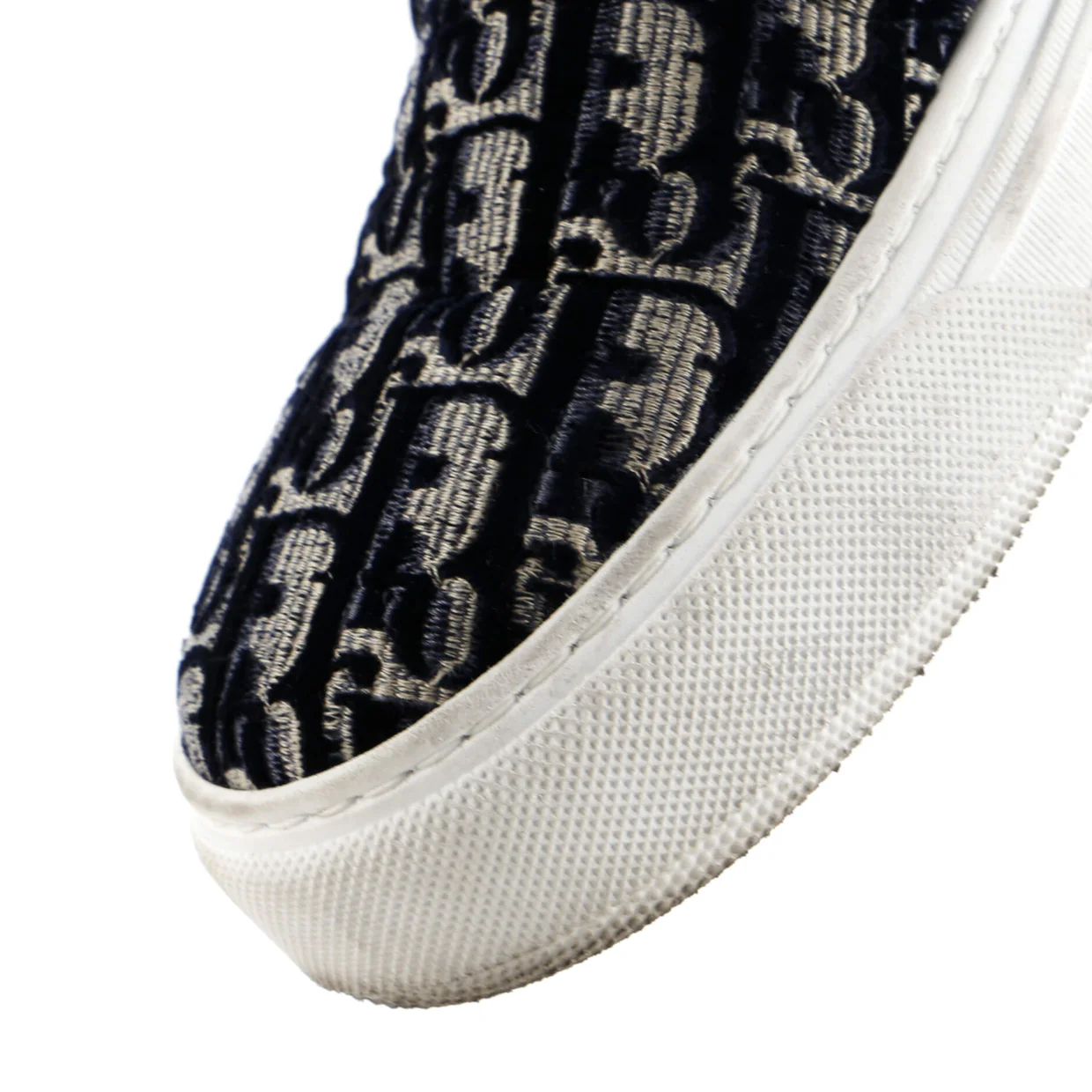 Women's Solar Slip-On Sneakers Oblique Velvet - Deep Luxury