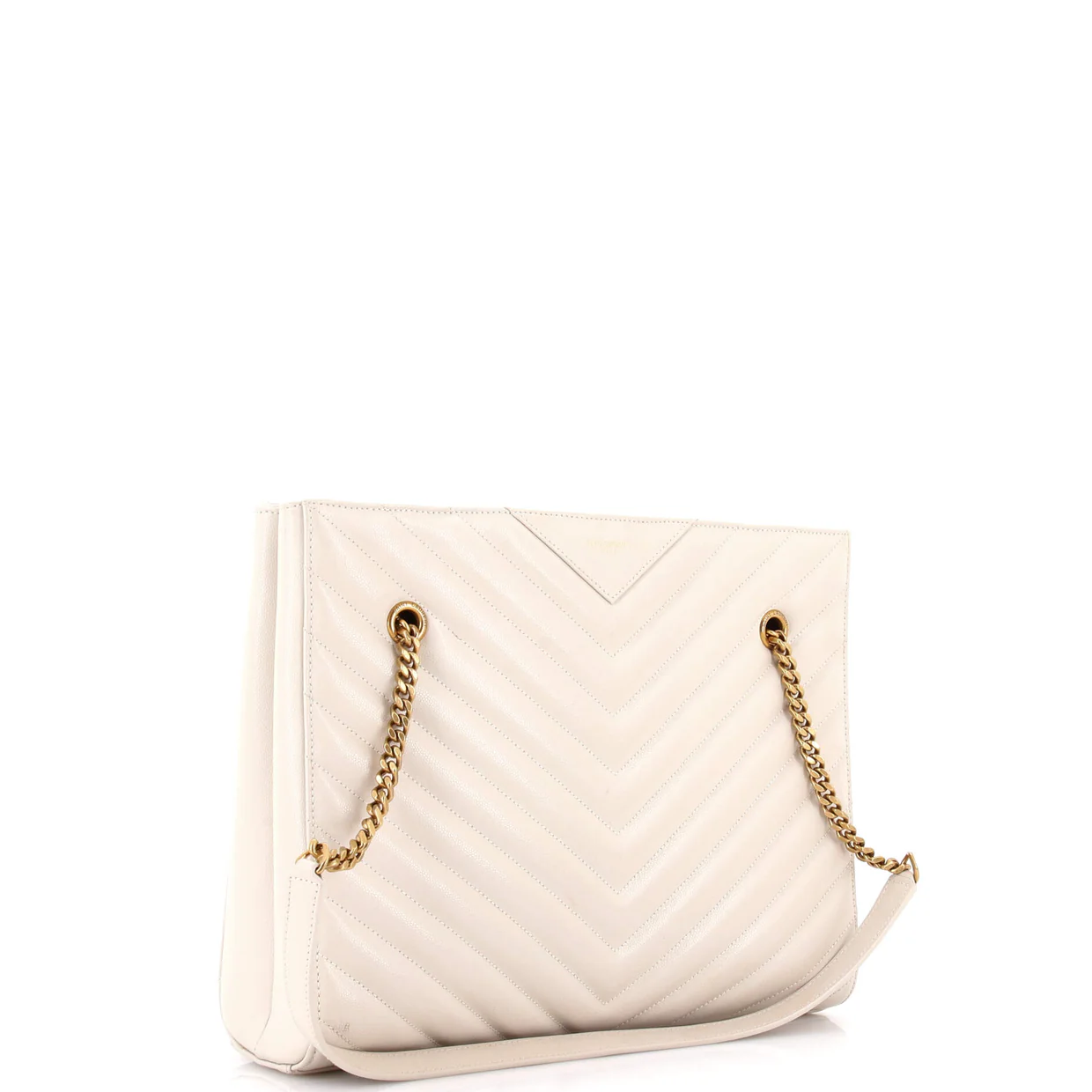 Tribeca Shopping Tote Matelasse Chevron Leather Medium - Deep Luxury