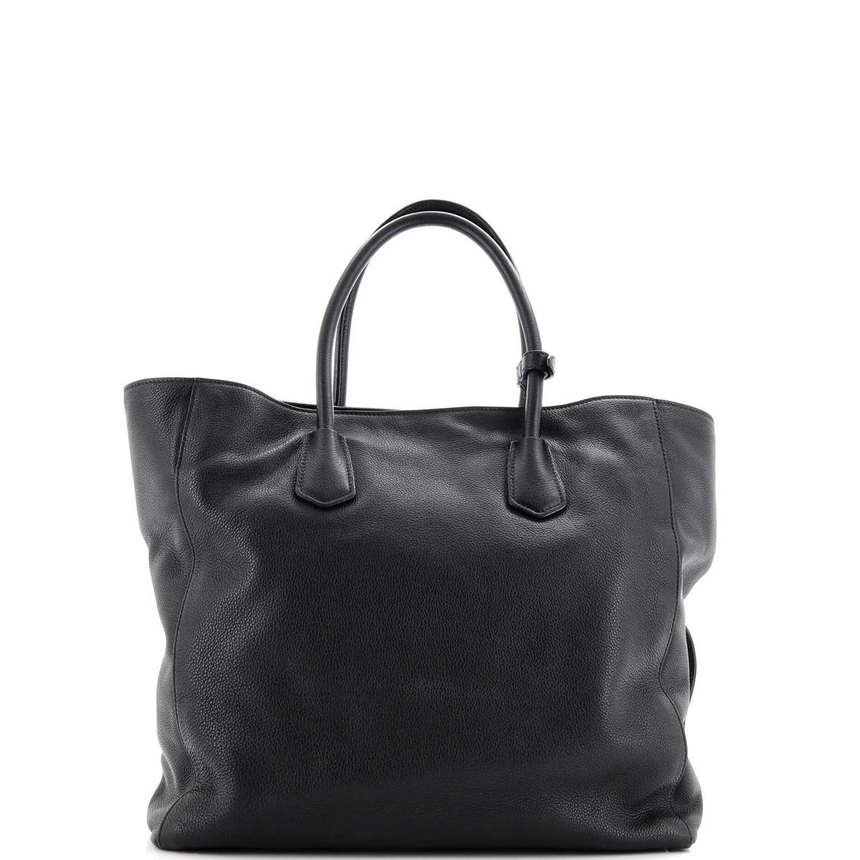 Convertible Shopping Tote Vitello Daino Medium - Deep Luxury