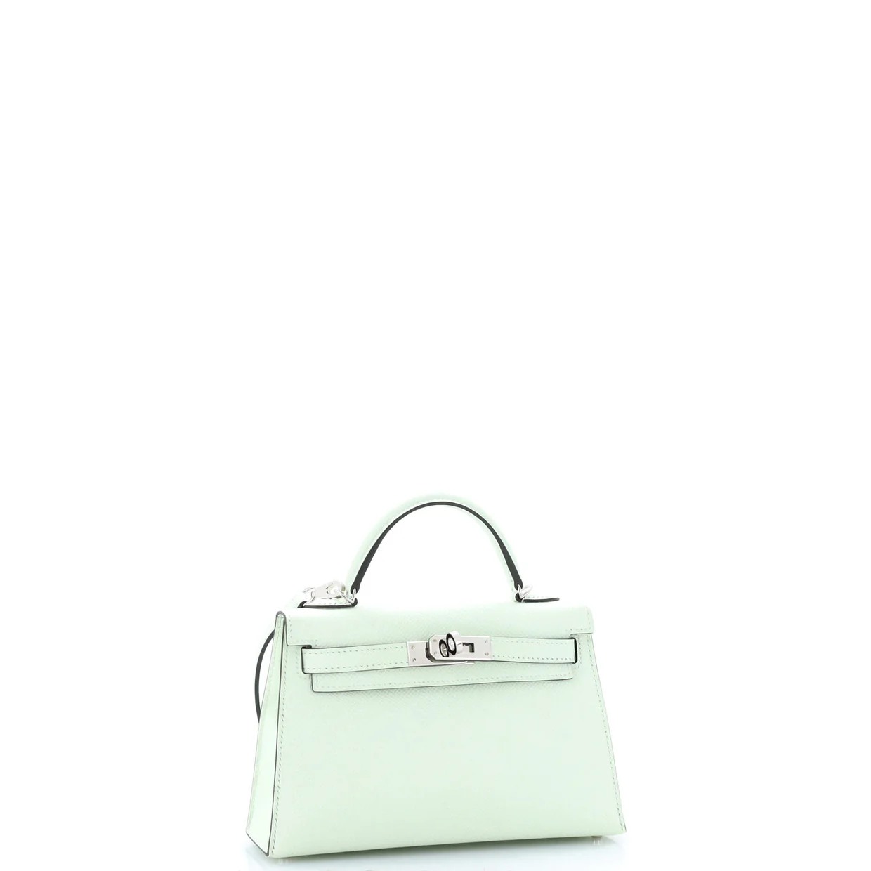 Kelly Mini II Bag Vert Fizz Epsom with Palladium Hardware 20 - Deep Luxury