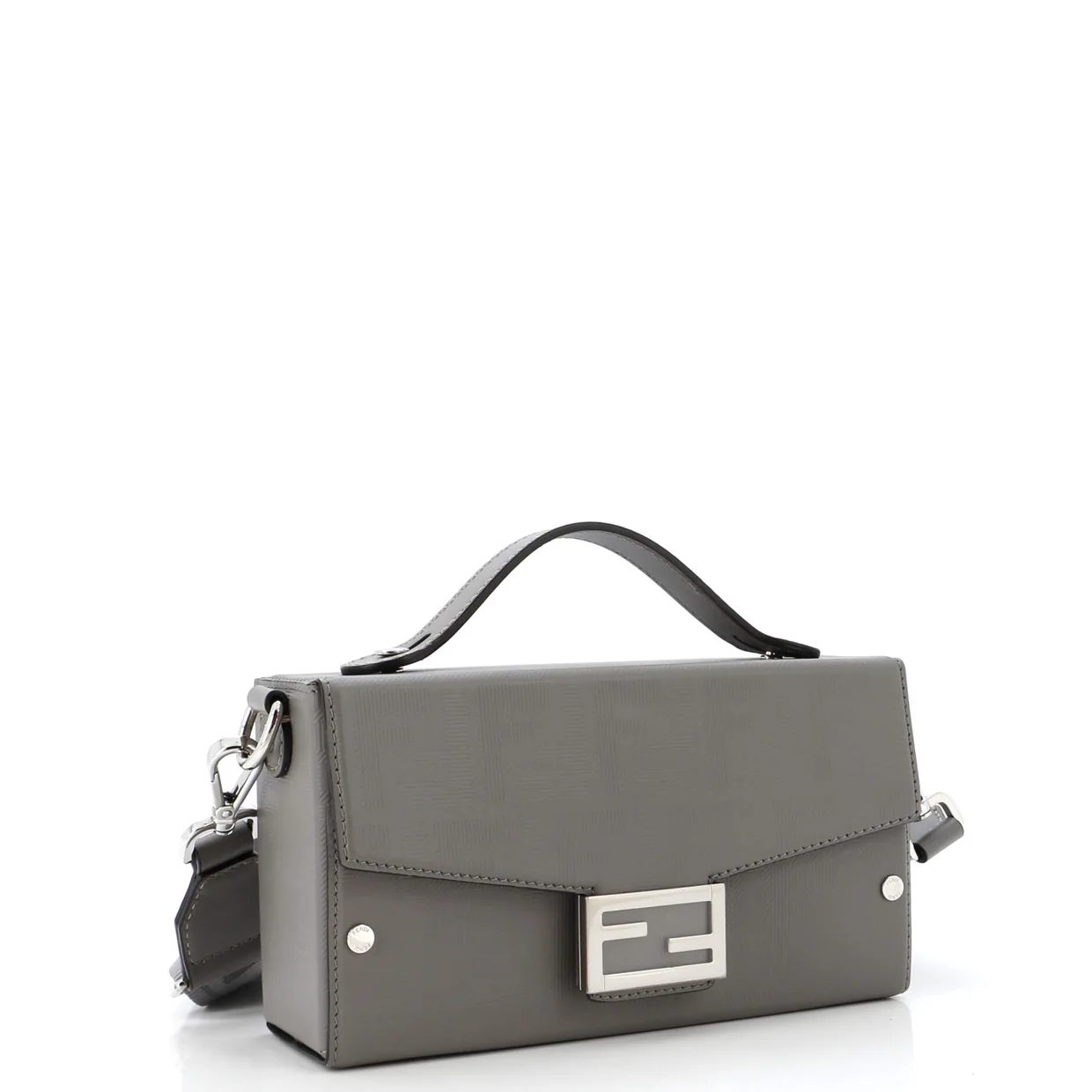 Baguette Soft Trunk Bag Zucca Leather - Deep Luxury