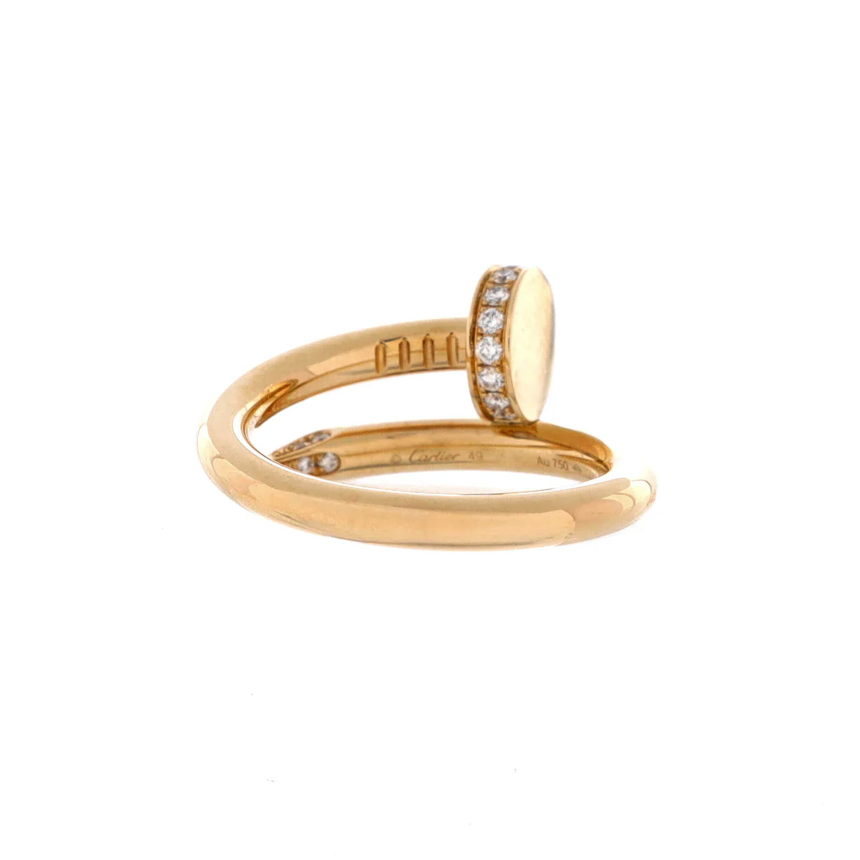Juste un Clou Ring 18K Yellow Gold and Diamonds - Deep Luxury