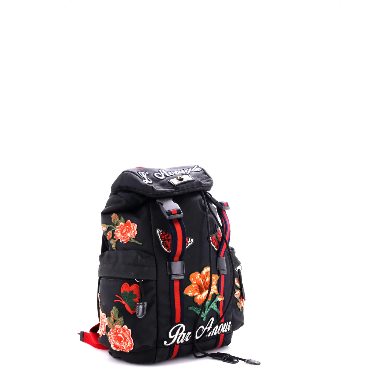 Techpack Backpack Embroidered Techno Canvas Small - Deep Luxury