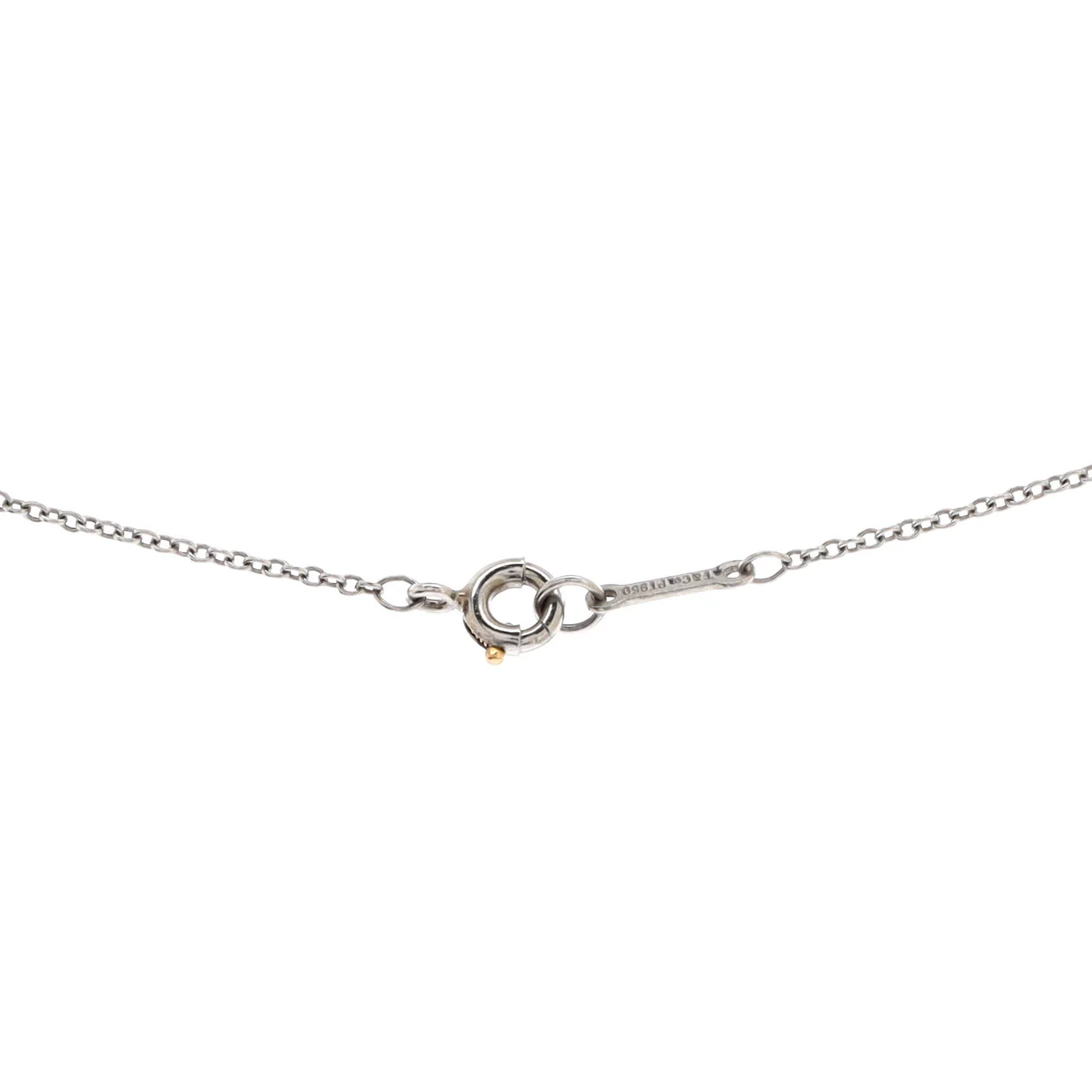 Victoria Pendant Necklace Platinum and Diamonds Mini - Deep Luxury