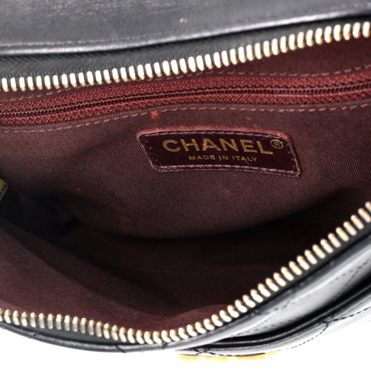 Button Up Camera Case Quilted Calfskin with Grosgrain Small - Deep Luxury