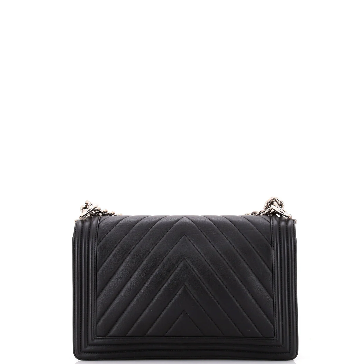 Boy Flap Bag Chevron Calfskin New Medium - Deep Luxury