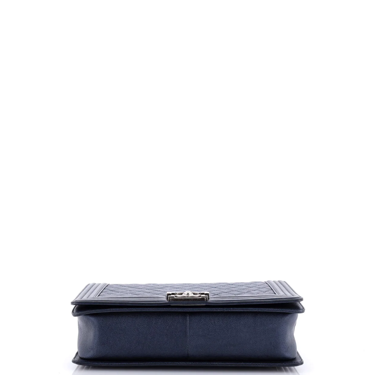 Boy Flap Bag Quilted Metallic Calfskin Large - Deep Luxury