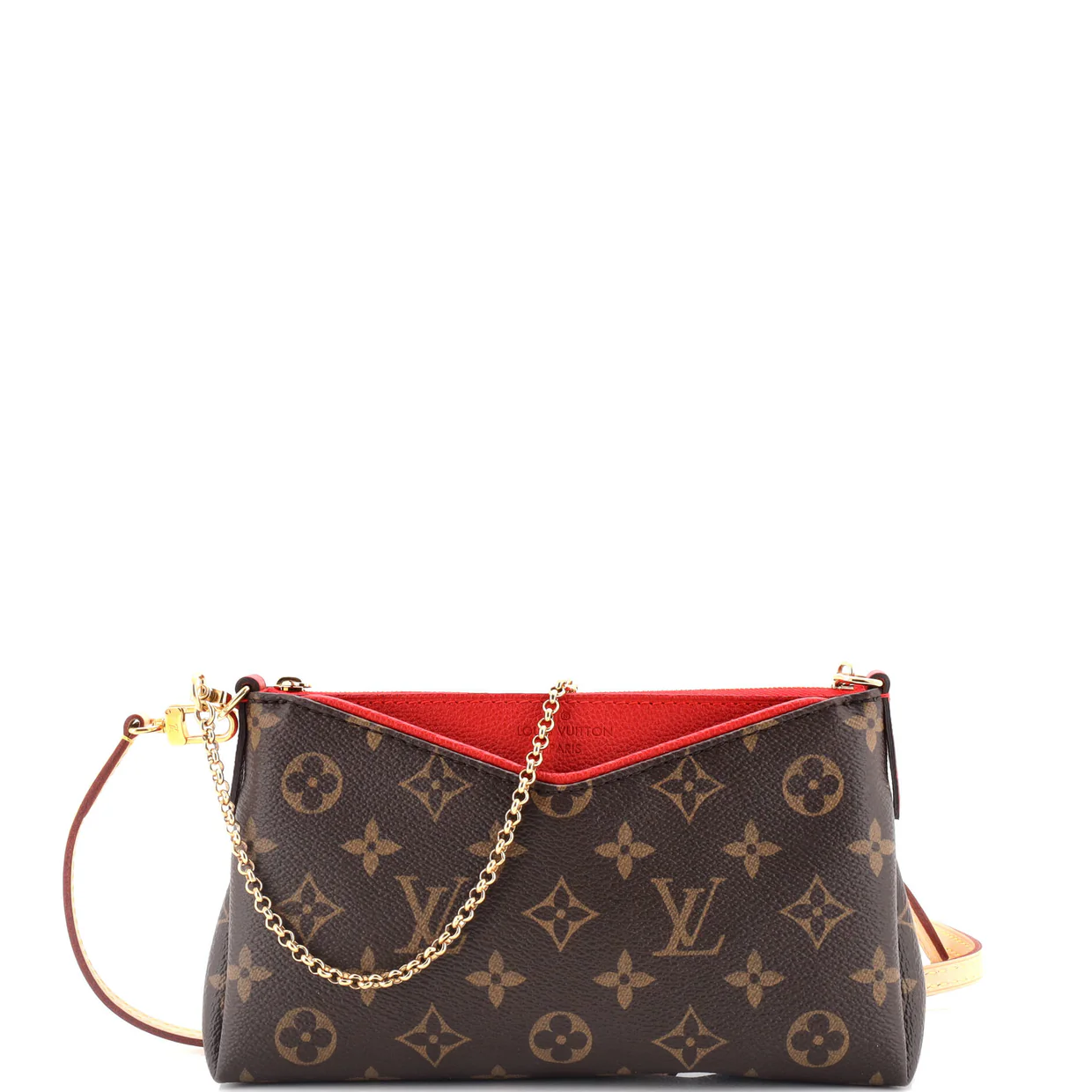 Pallas Clutch Monogram Canvas with Leather - Deep Luxury