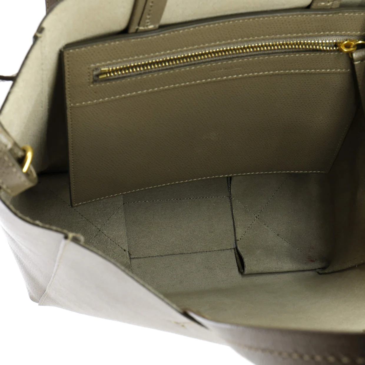 Vertical Cabas Tote Grained Calfskin Small - Deep Luxury