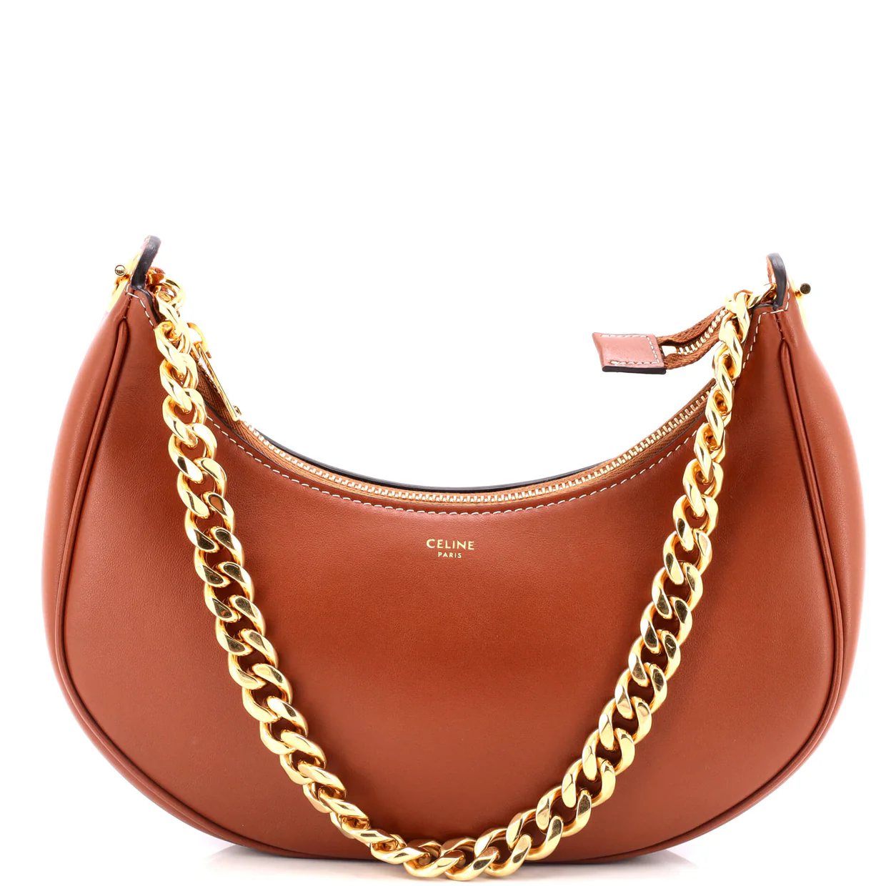 Ava Chain Bag Leather Medium - Deep Luxury