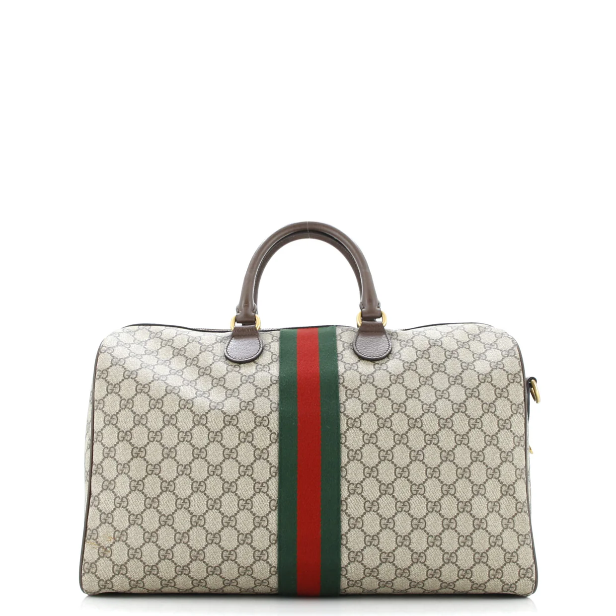 Ophidia Convertible Boston Bag GG Coated Canvas Large - Deep Luxury