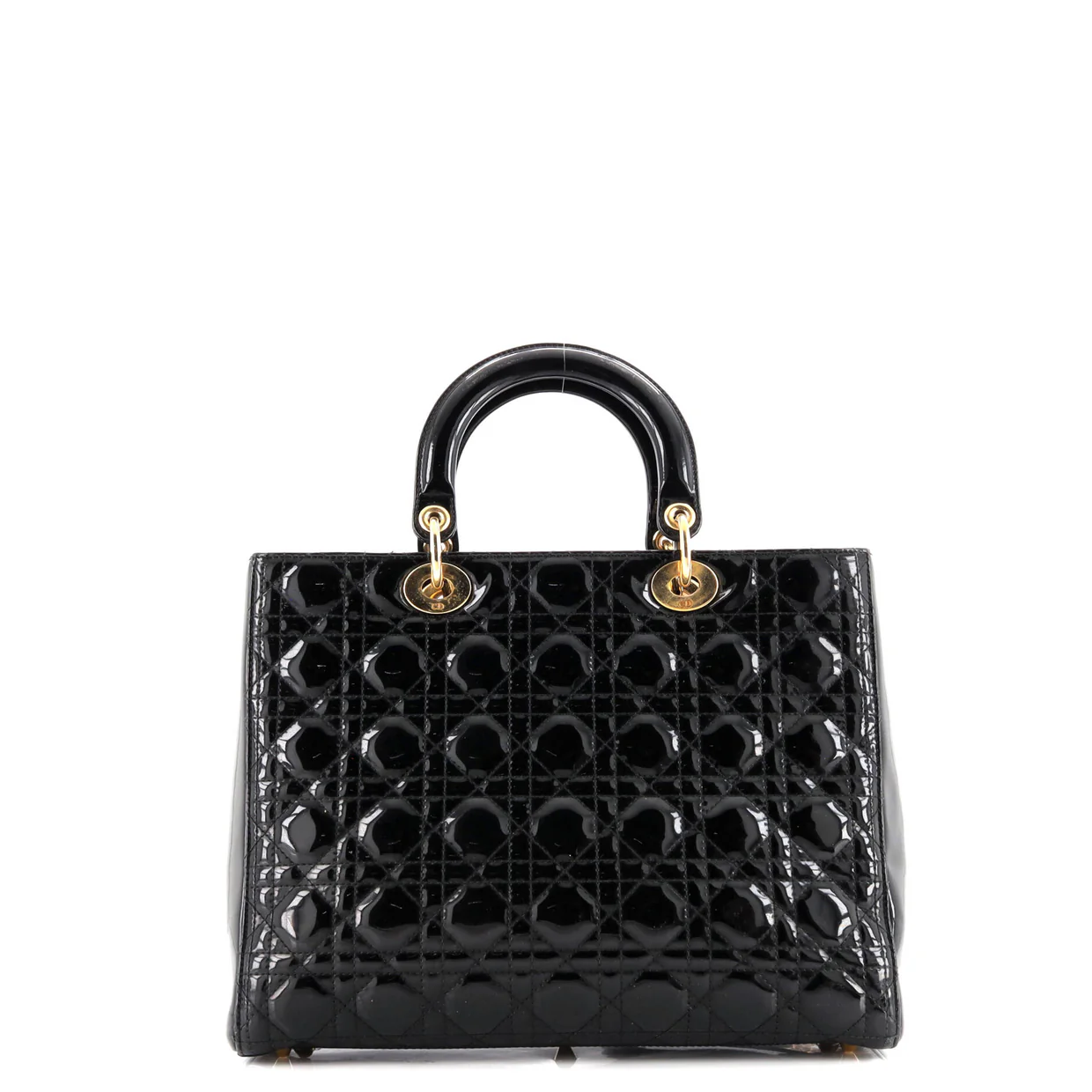 Lady Dior Bag Cannage Quilt Patent Large - Deep Luxury