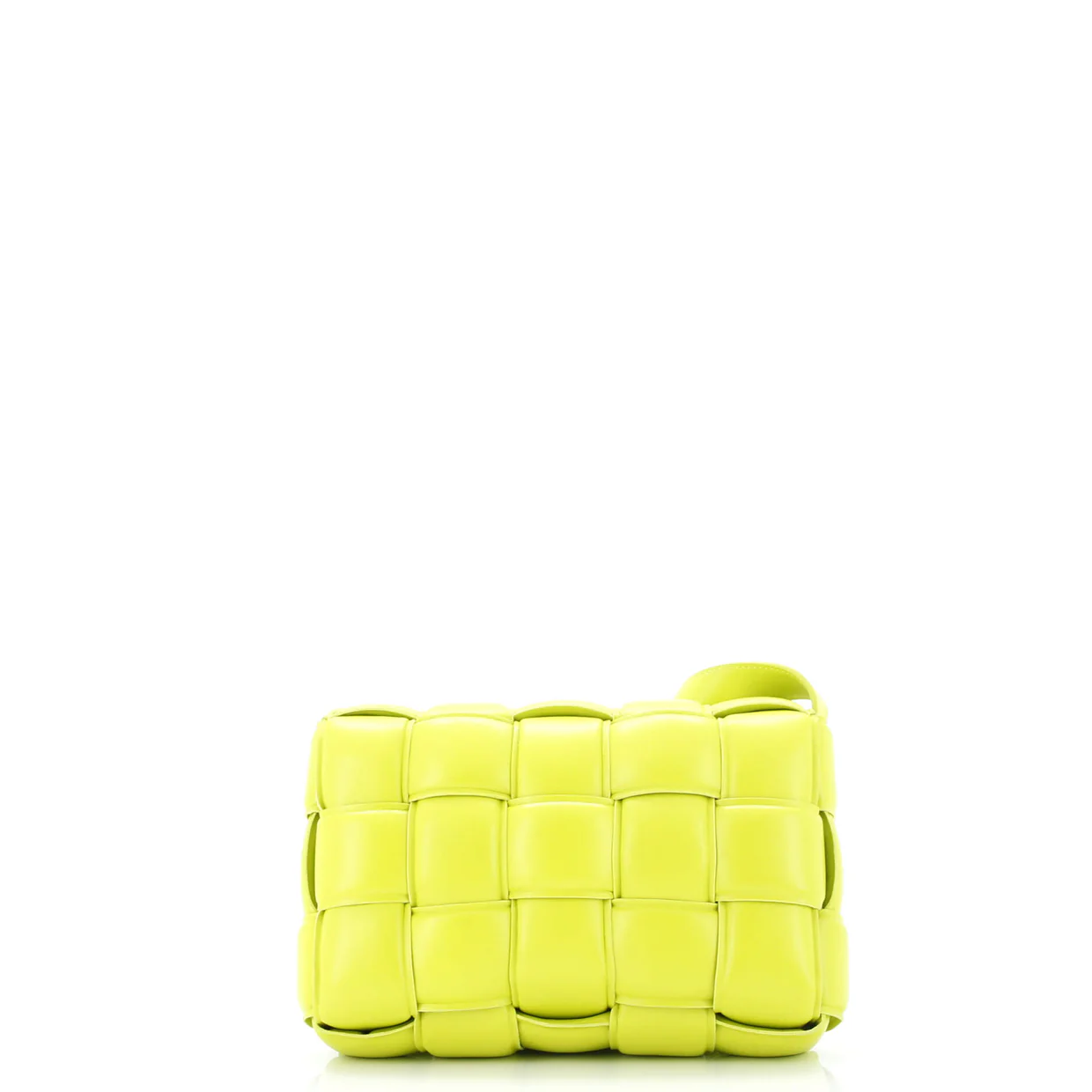 Cassette Crossbody Bag Padded Maxi Intrecciato Leather - Deep Luxury