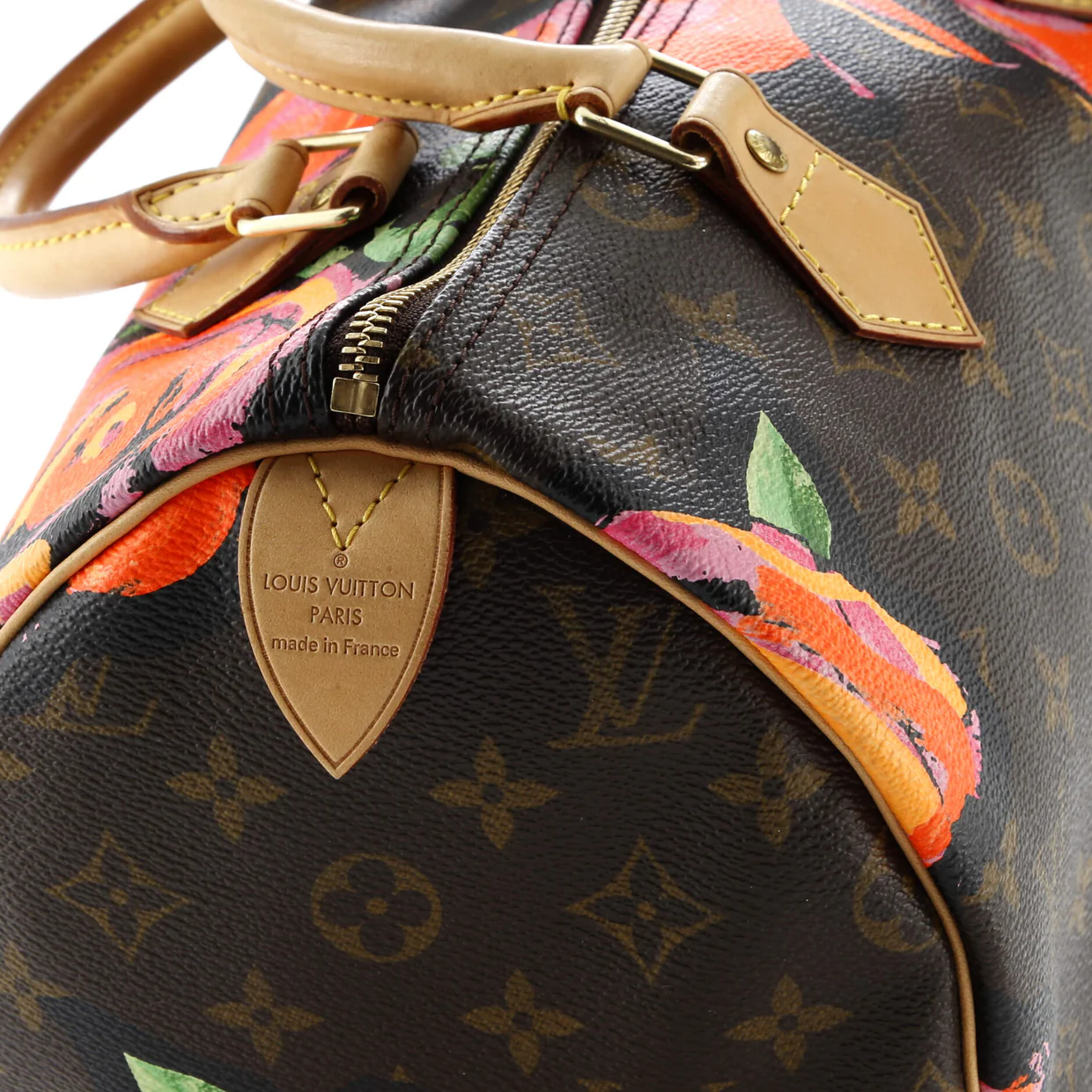 Speedy Handbag Limited Edition Monogram Roses 30 - Deep Luxury