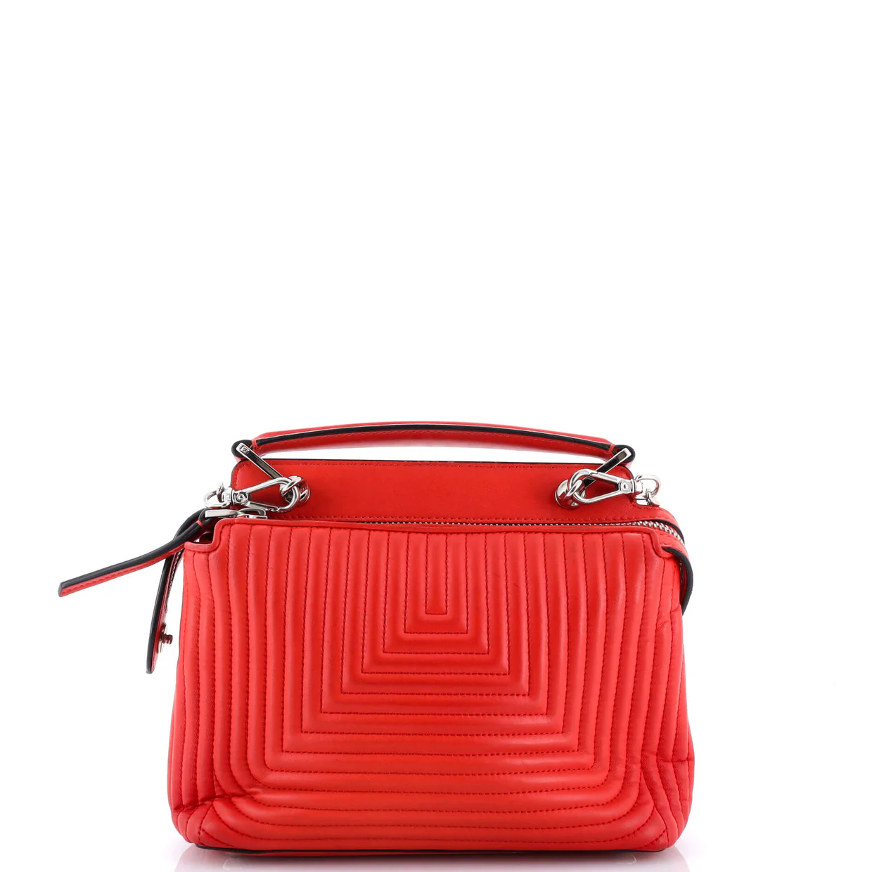 DotCom Click Top Handle Bag Quilted Leather Small - Deep Luxury