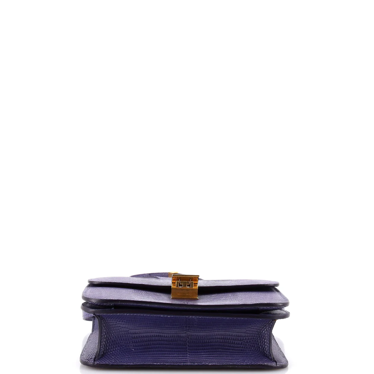 Classic Box Bag Lizard Small - Deep Luxury